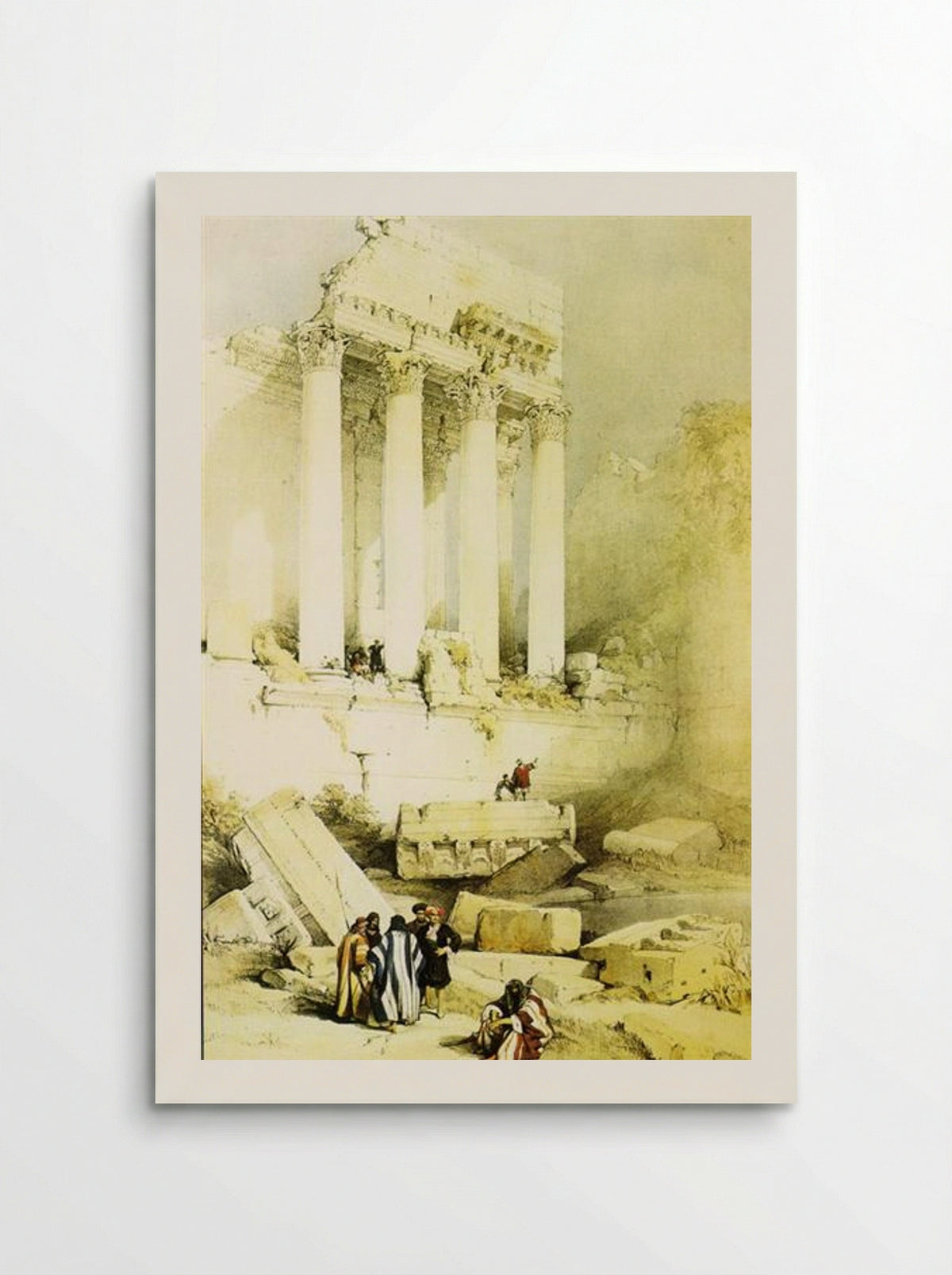 Baalbek. Remains of the Western Portico of the Temple of Jupiter - David Roberts - Poster