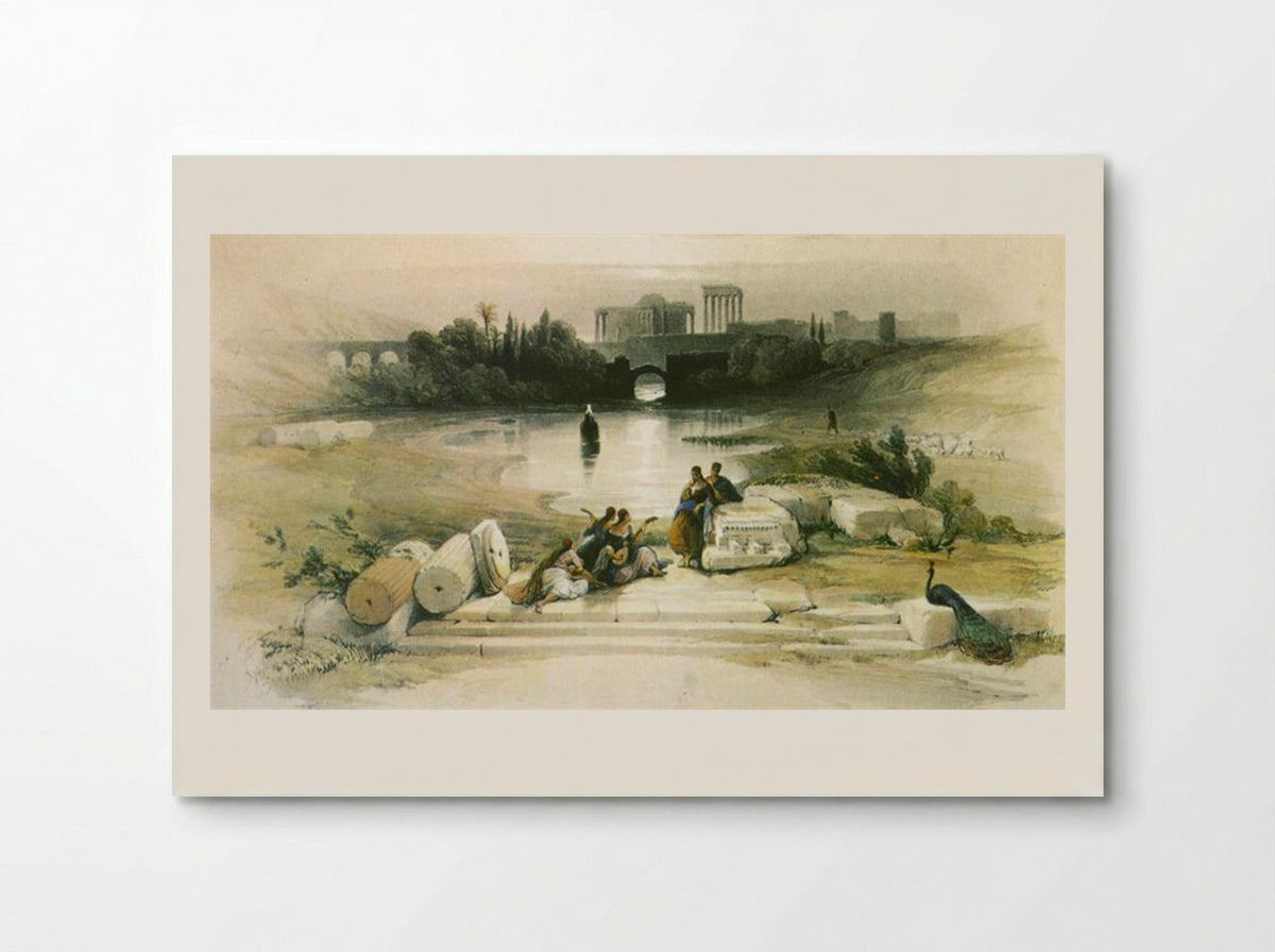 Baalbek. From the Fountain - David Roberts - Poster