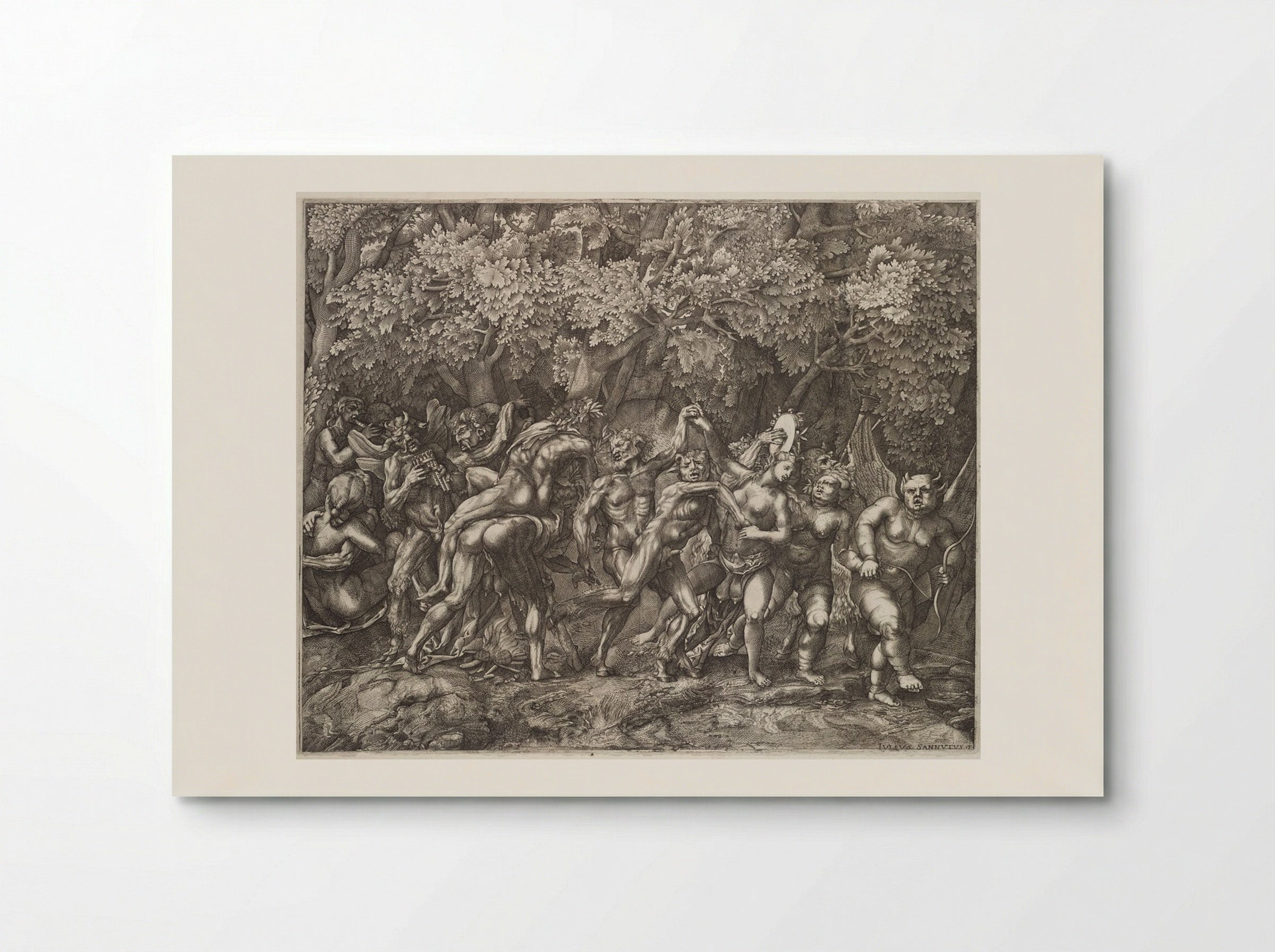 Bacchanal in a Forest - Giulio Sanuto - Poster