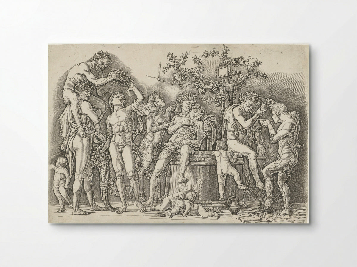 Bacchanal with Satyrs and Bacchantes at the Wine Press - Andrea Mantegna - Poster