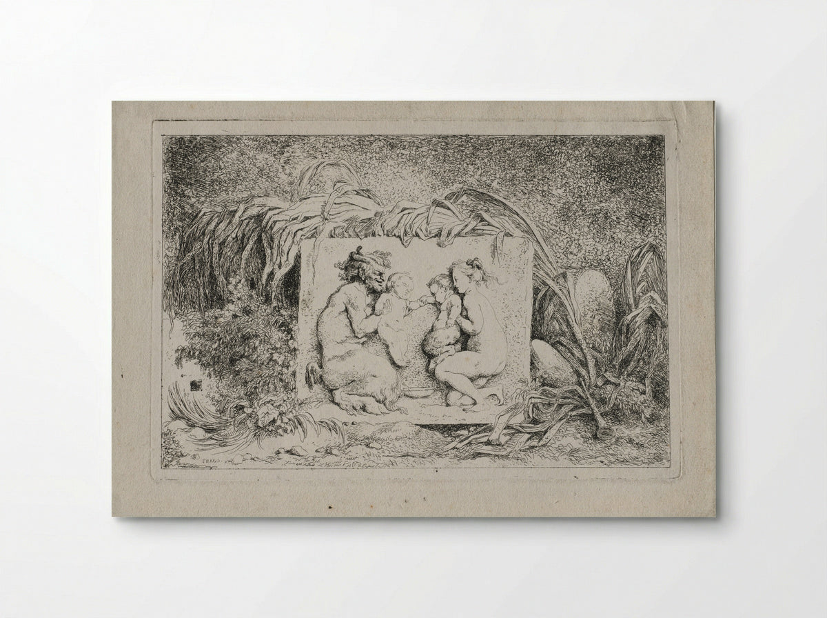 Bacchanales: The Satyr's Family - Jean-Honoré Fragonard - Poster