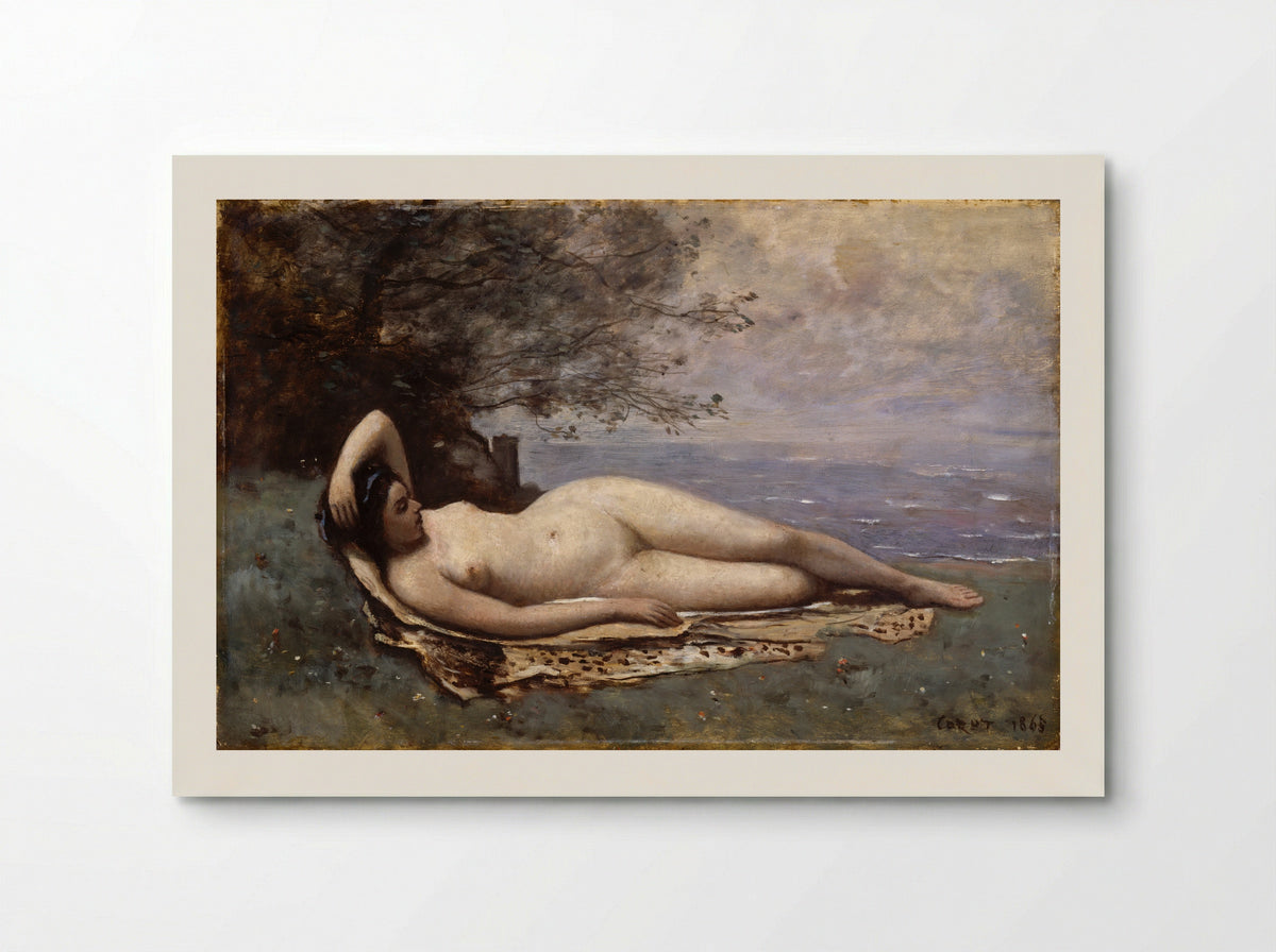 Bacchante by the Sea - Camille Corot - Poster