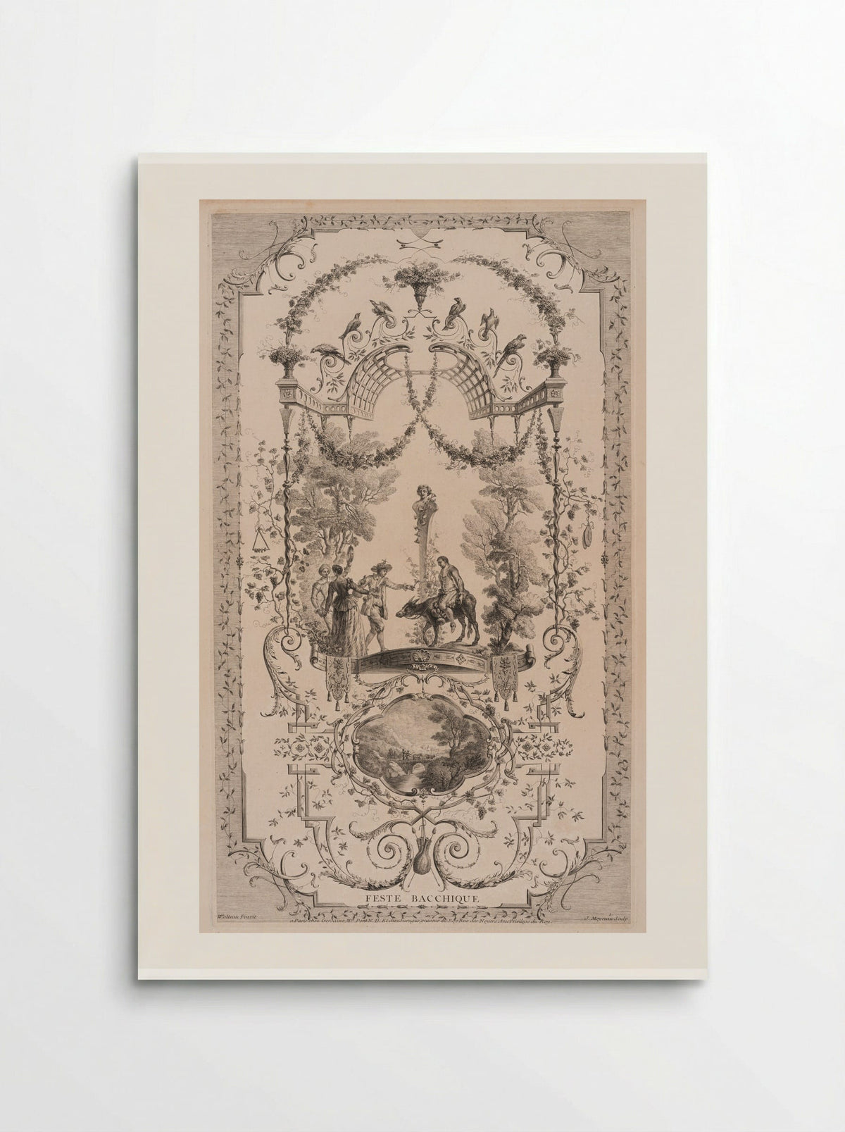 Bacchic Festival - Jean Moyreau - Poster