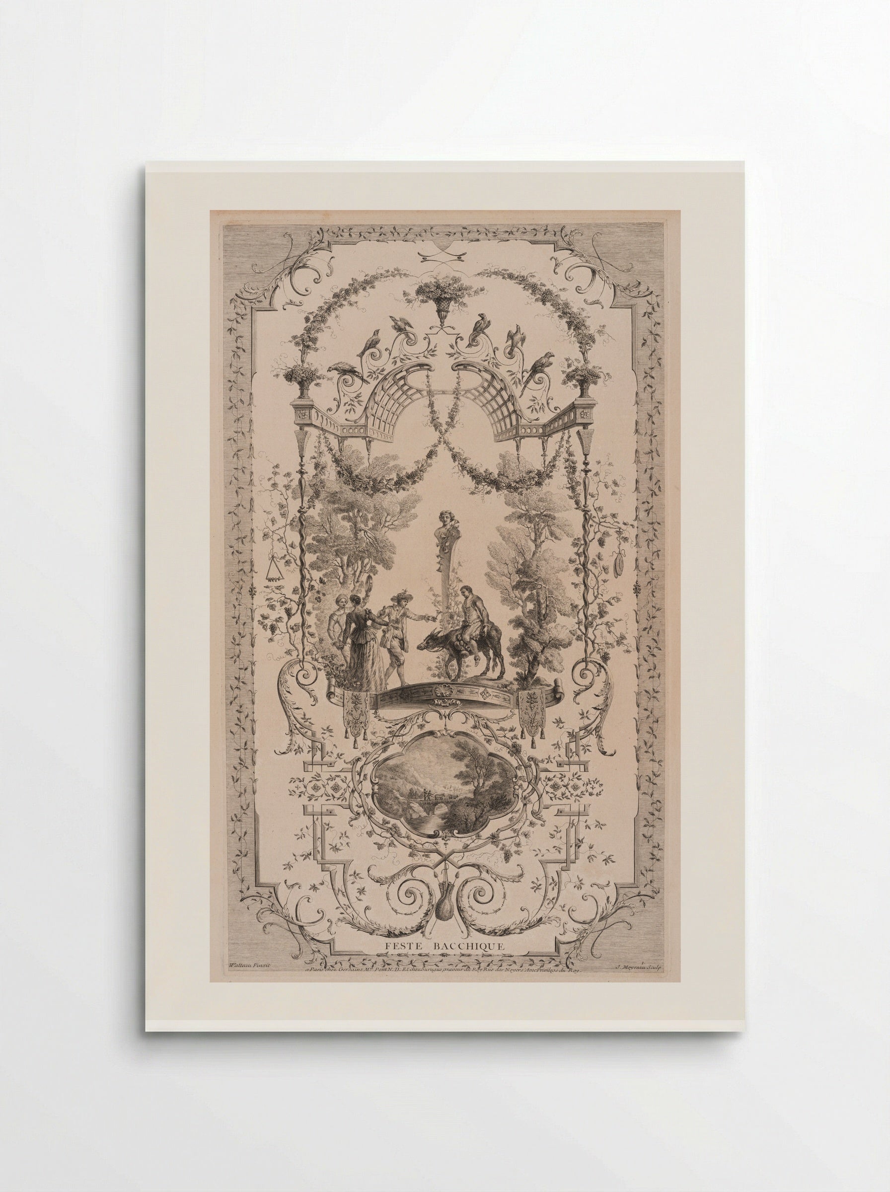 Bacchic Festival - Jean Moyreau - Poster
