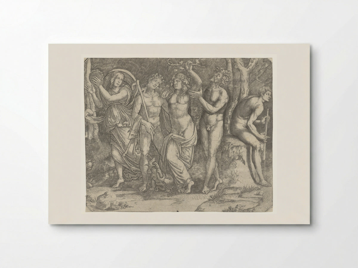 Bacchus with Bacchanals and a Maenad with a Tambourine - Giacomo Francia - Poster