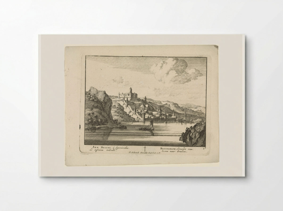 Bacharach aan de Rijn met kasteel Stahleck - Jan van Call (I) - Poster