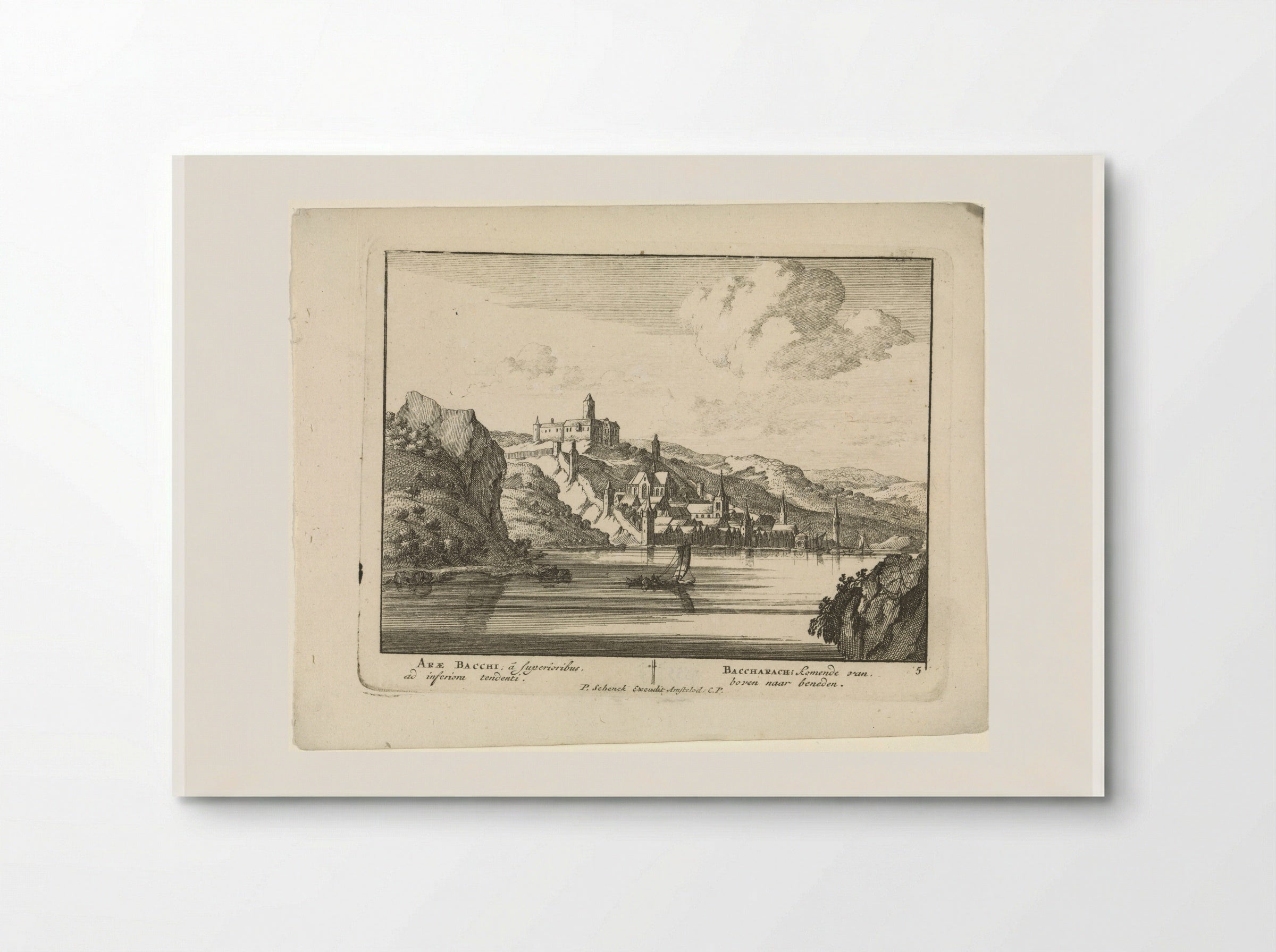 Bacharach aan de Rijn met kasteel Stahleck - Jan van Call (I) - Poster
