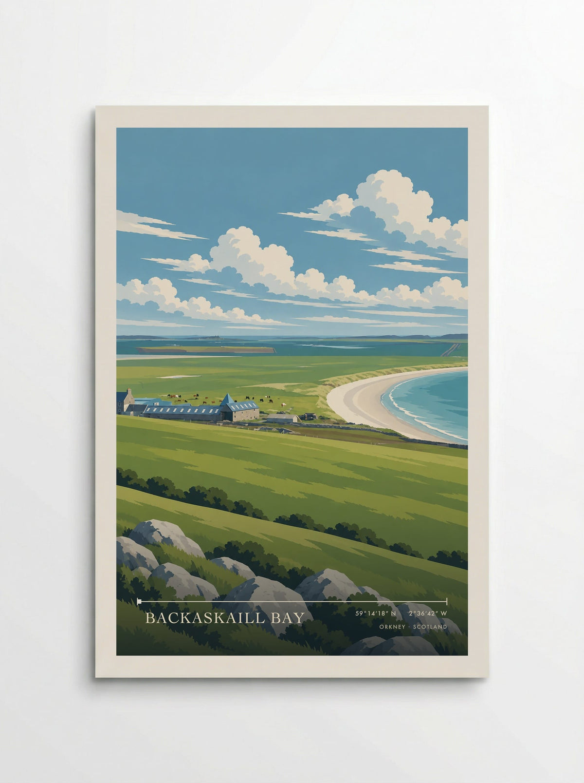 Backaskaill Bay, Orkney | Travel Poster - Poster