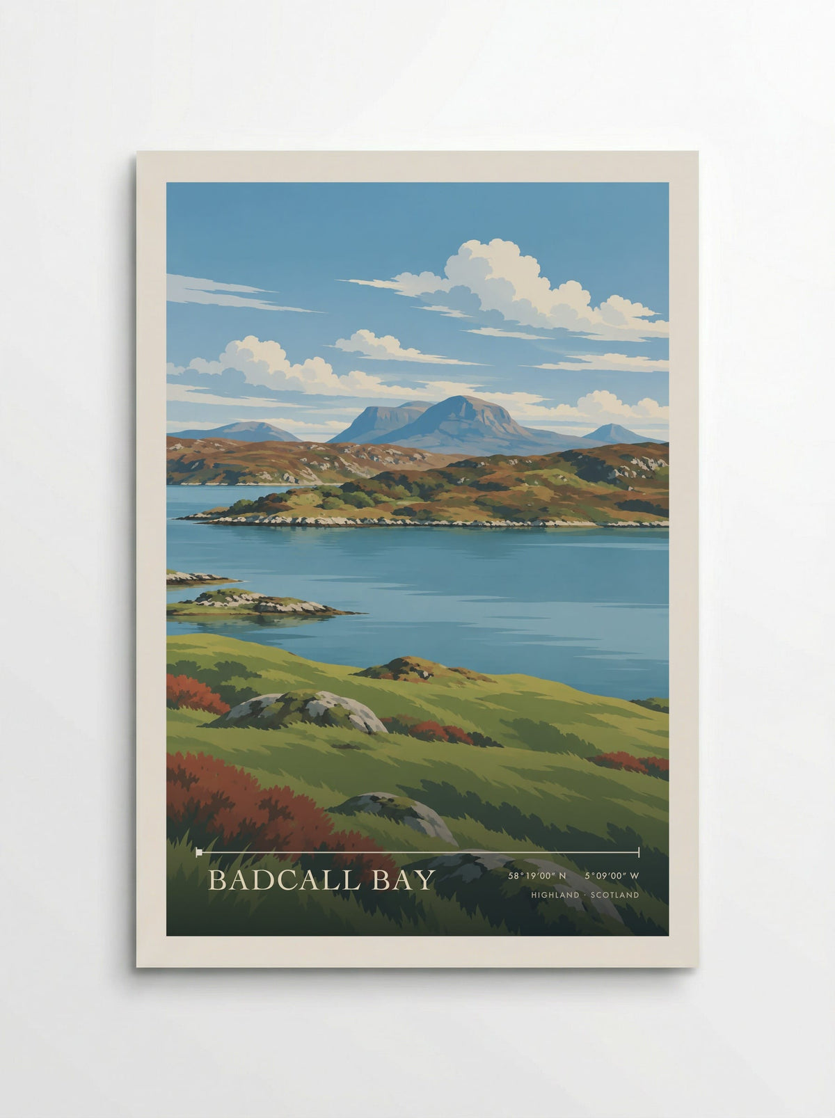 Badcall Bay, Highland | Travel Poster - Poster