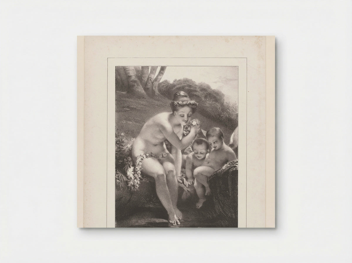 Badende Flora met putti - Rittner & Goupil - Poster