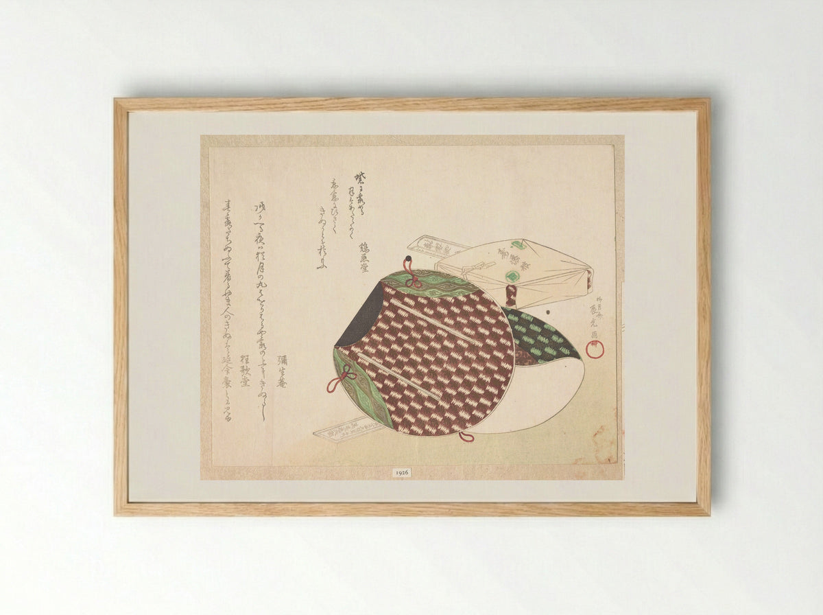 Bag Called a Long Life Bag - Ryūgetsusai Shinkō - Framed Print Wood