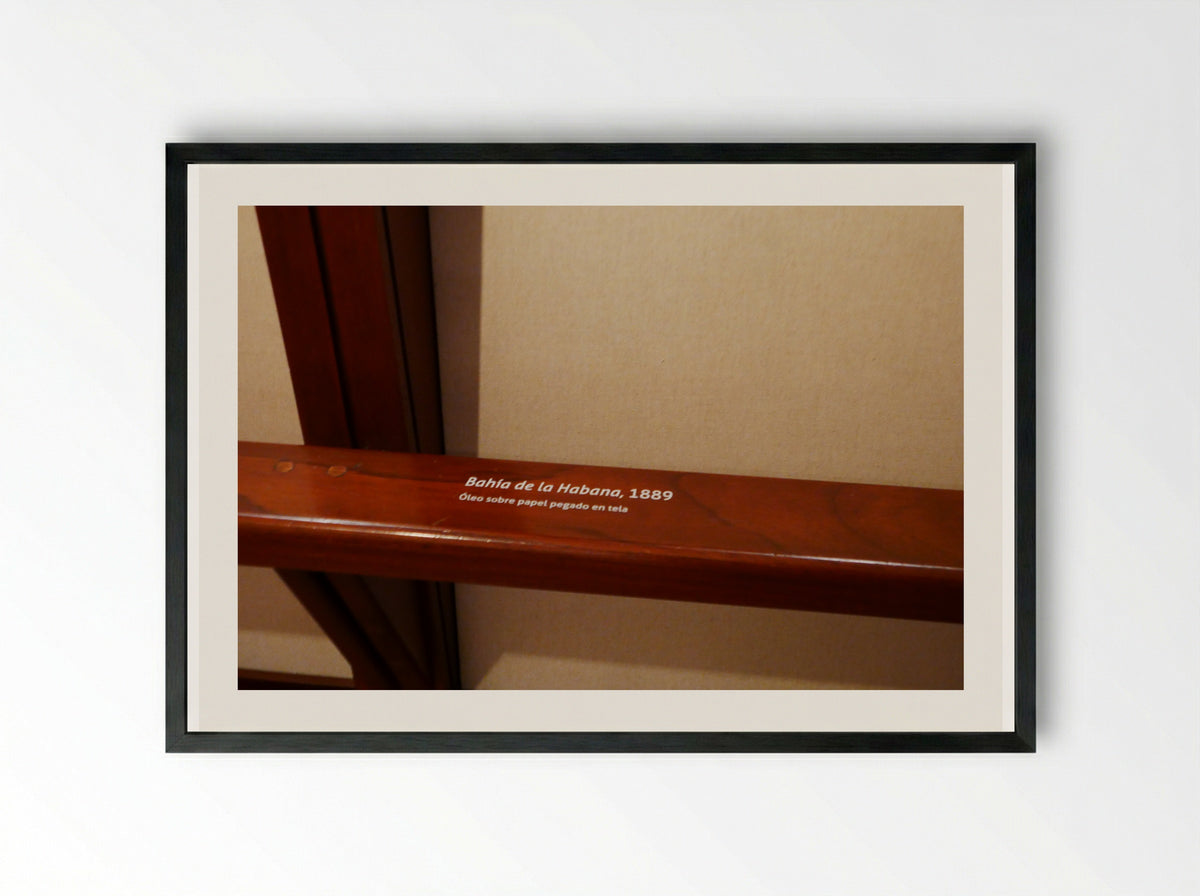 Bahía de la Habana - José María Velasco - Framed Print Black