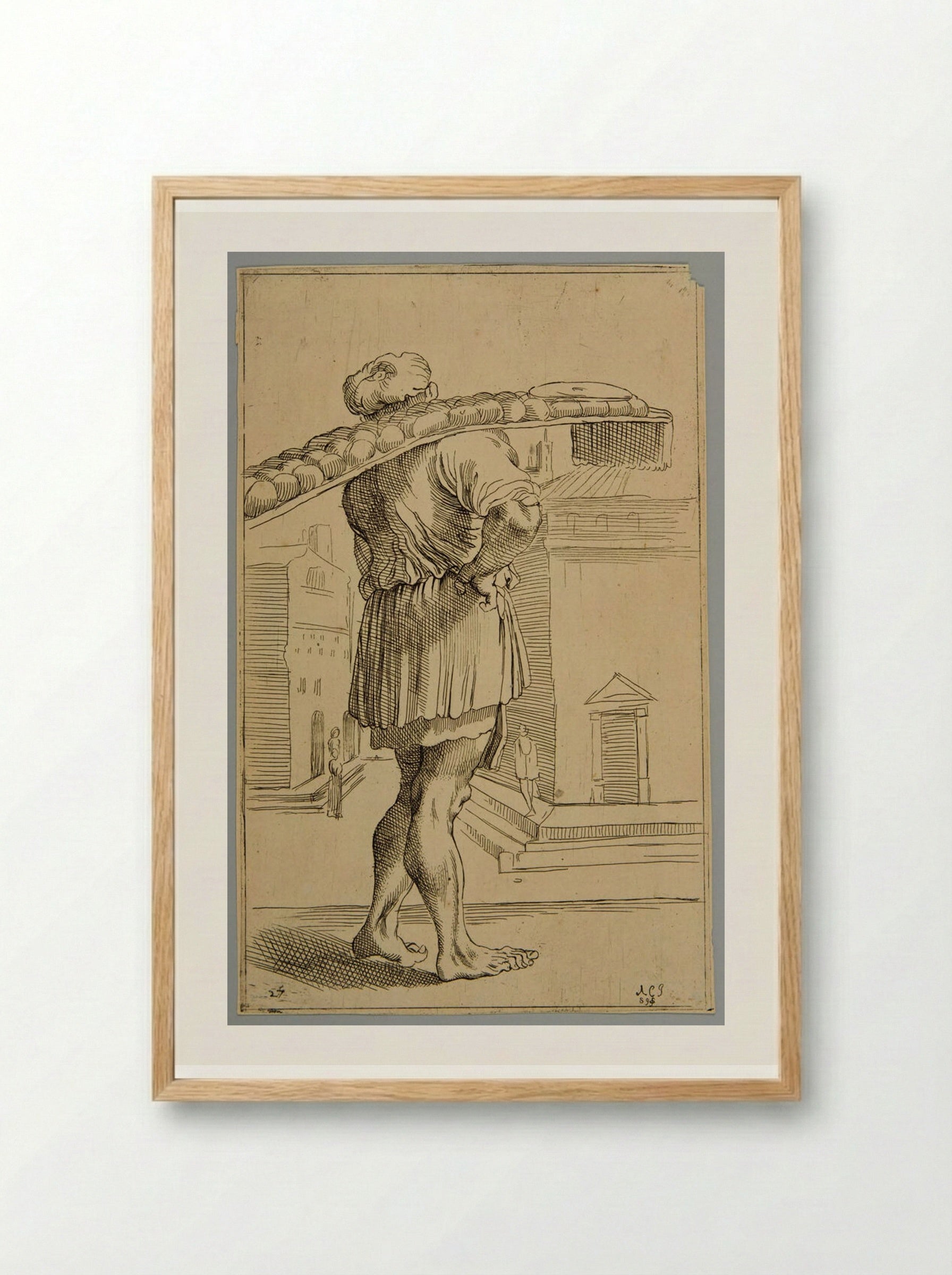 Baker!, plate 27 - Simon Guillain - Framed Print Wood