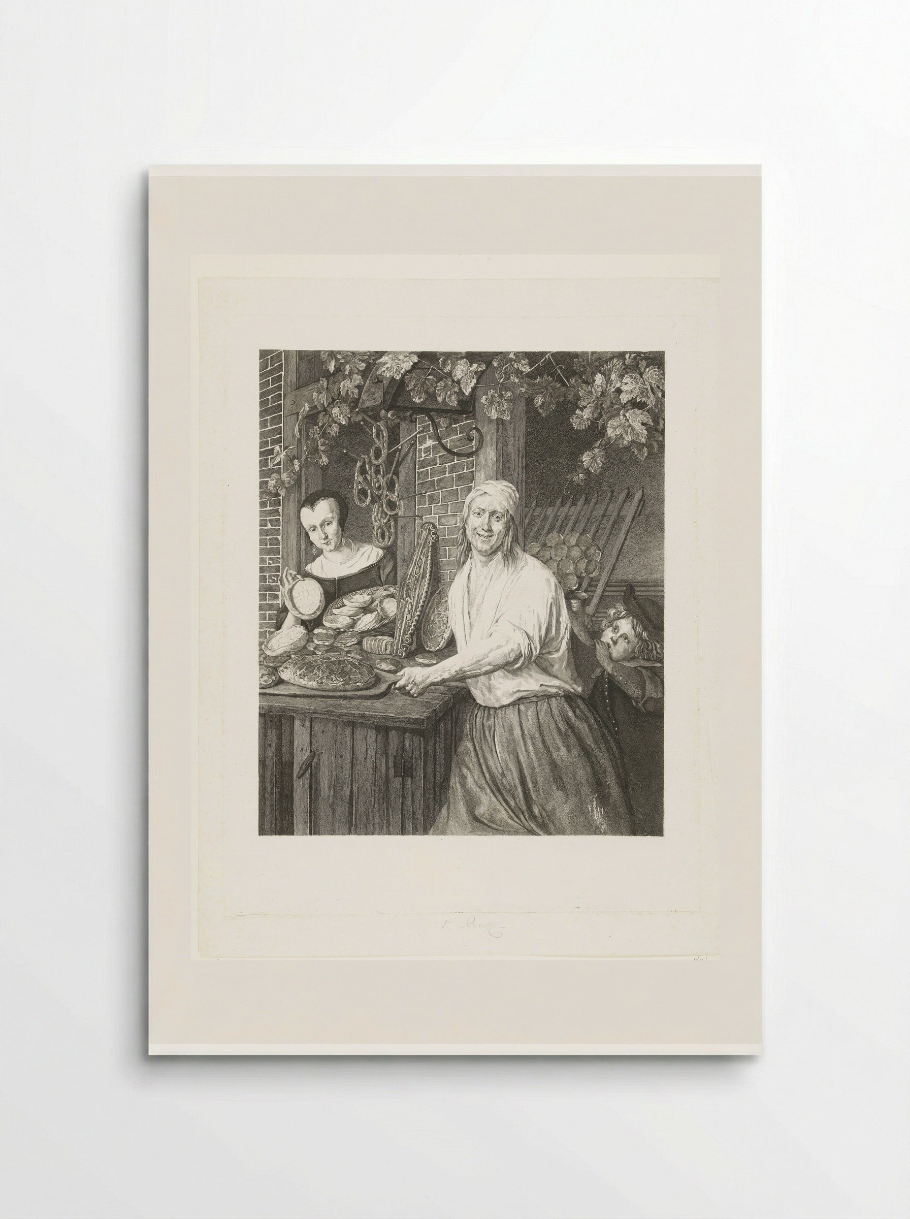 Bakkersechtpaar Arent Oostwaard en Catharina Keizerswaard - Joannes Bemme - Poster