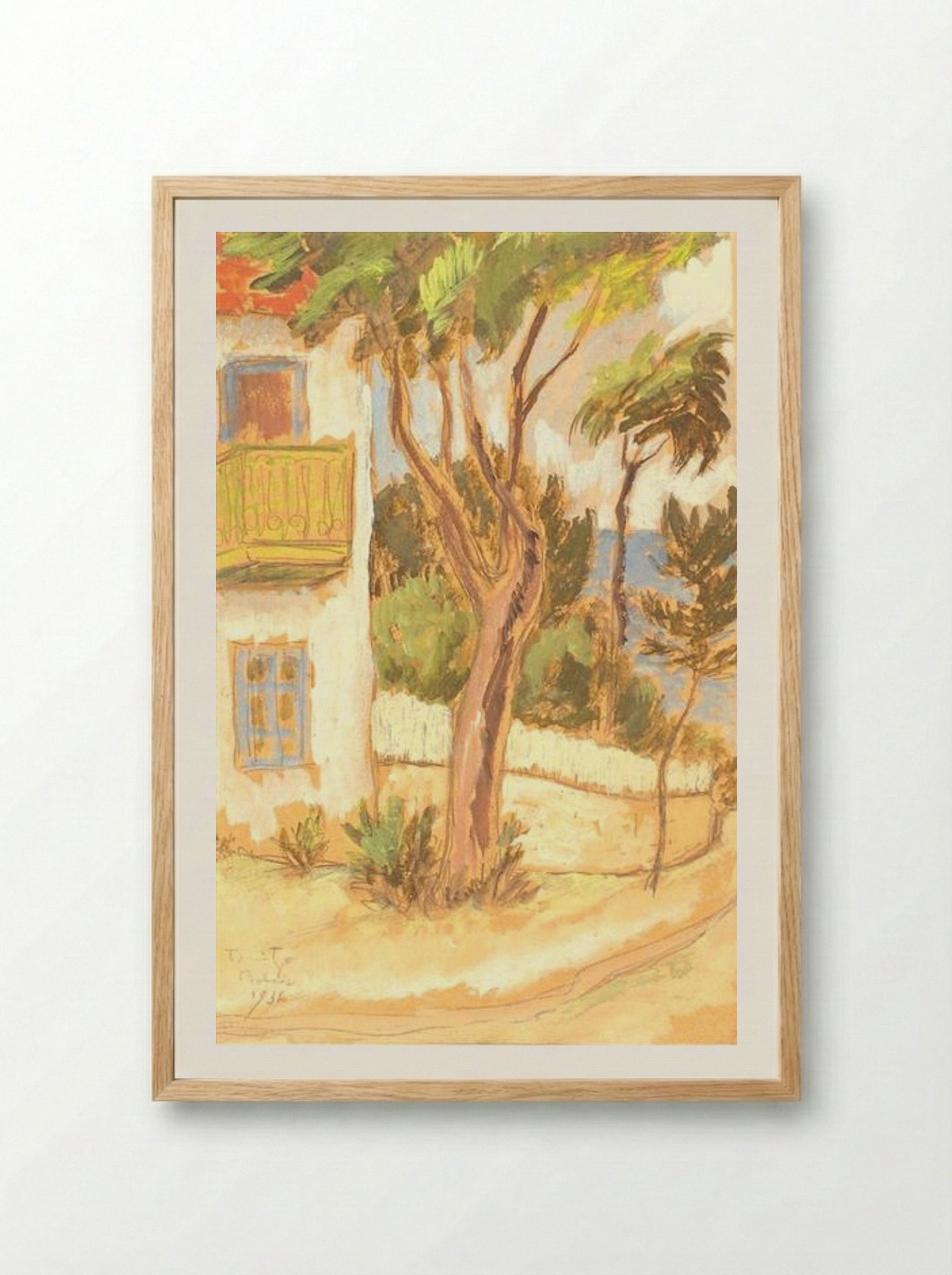 Balcic Corner - Nicolae Tonitza - Framed Print Wood