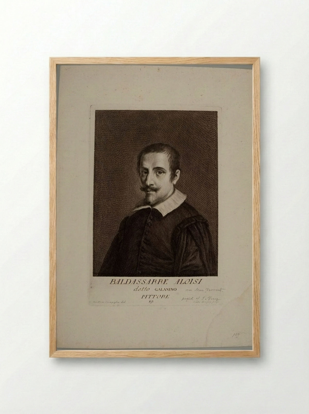 Baldassare Aloisi (Galanino) - Carlo Gregori - Framed Print Wood