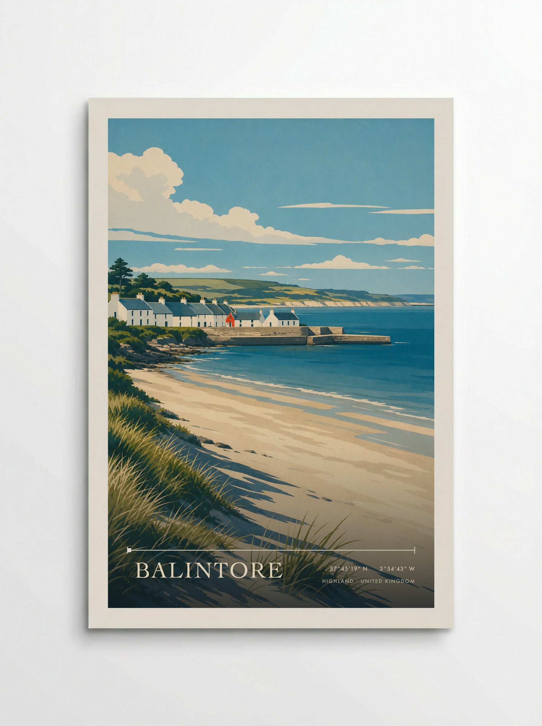 Balintore Highland United Kingdom Travel Poster - Poster