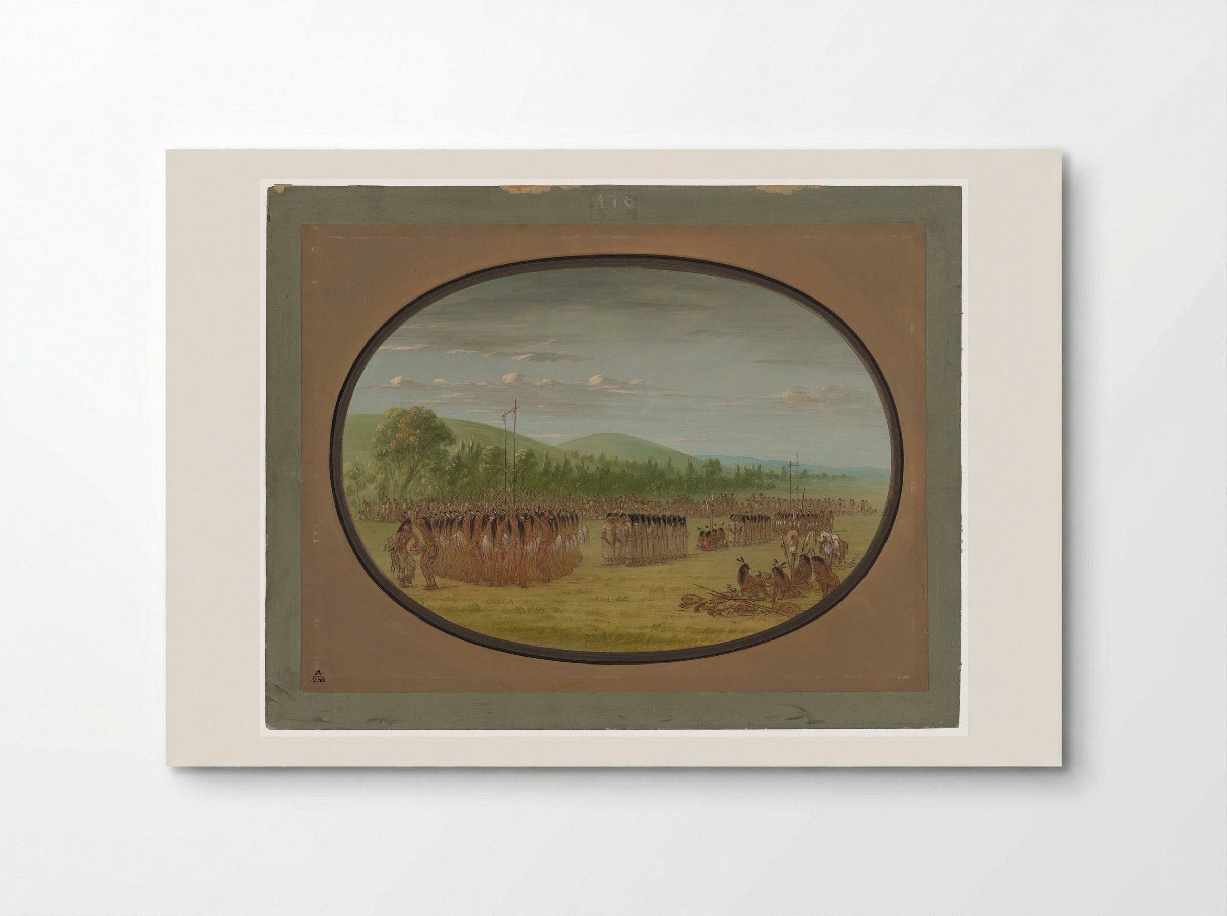 Ball-Play Dance - George Catlin - Poster