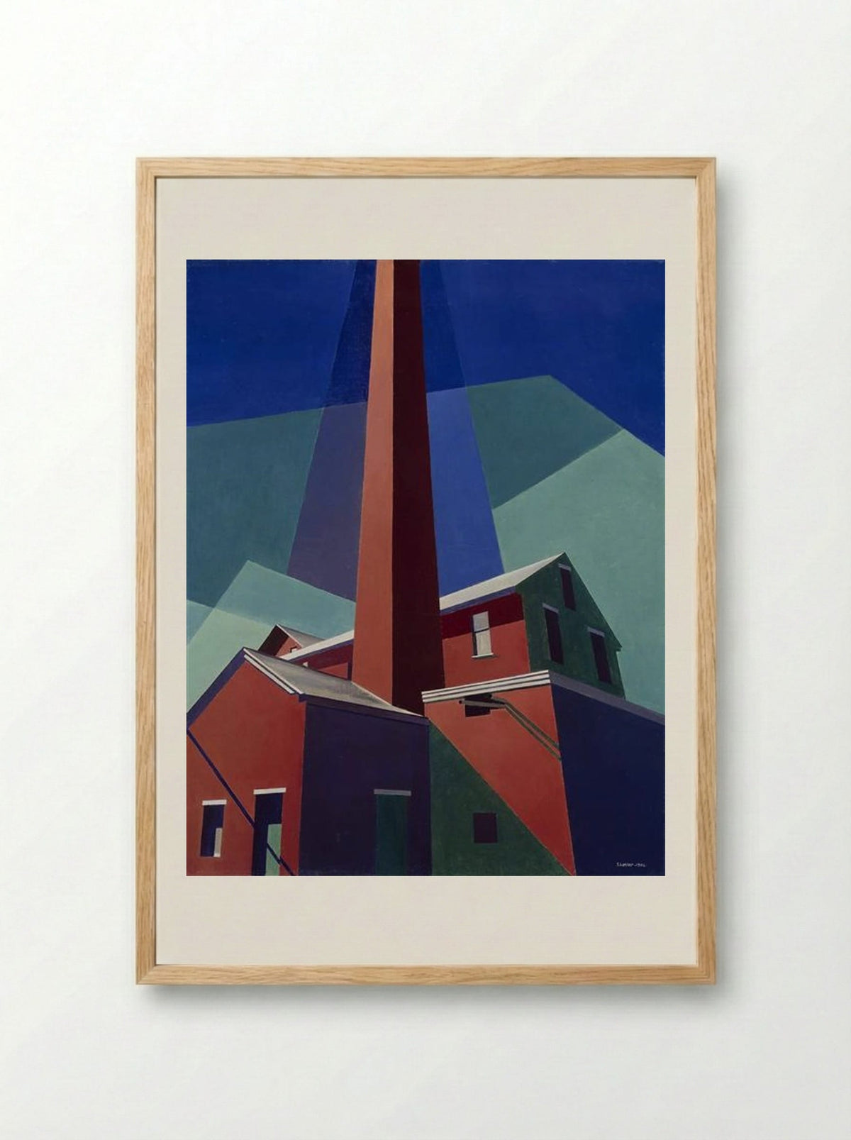 Ballardvale - Charles Sheeler - Framed Print Wood