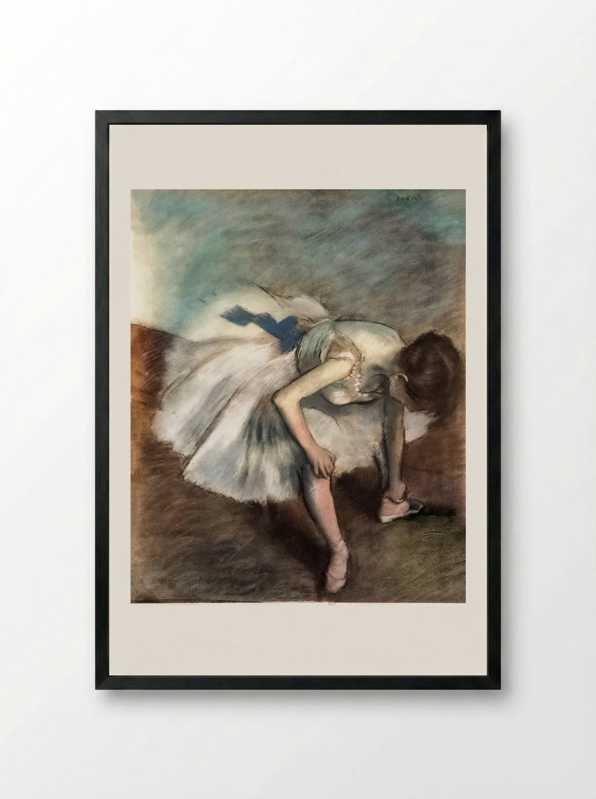 Ballet Dancer - Hilaire-Germain-Edgar Degas - Framed Print Black