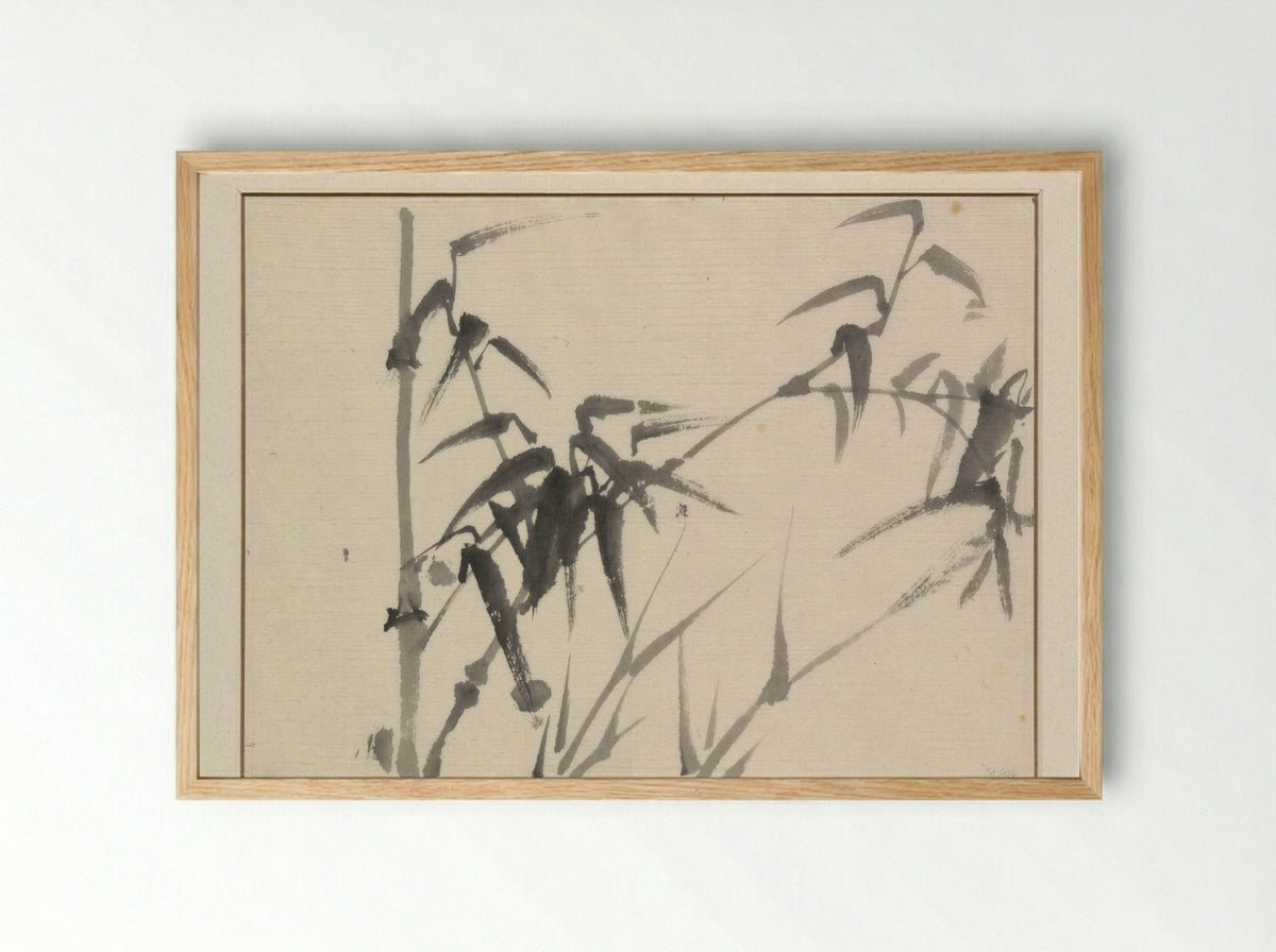 Bamboestengels - Ichirakasai - Framed Print Wood