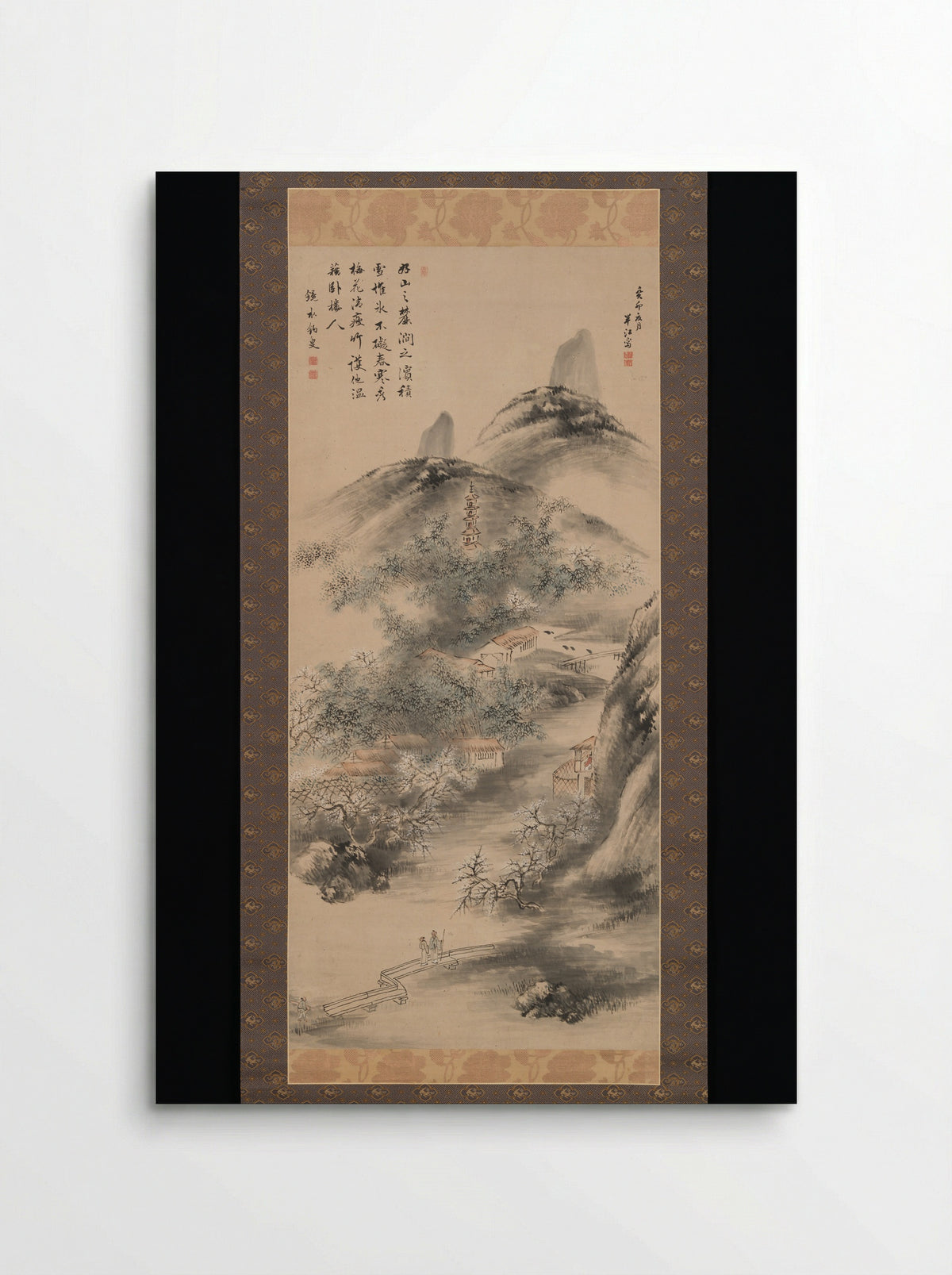 Bamboo and Plum in Early Spring - Okada Hankō - Poster