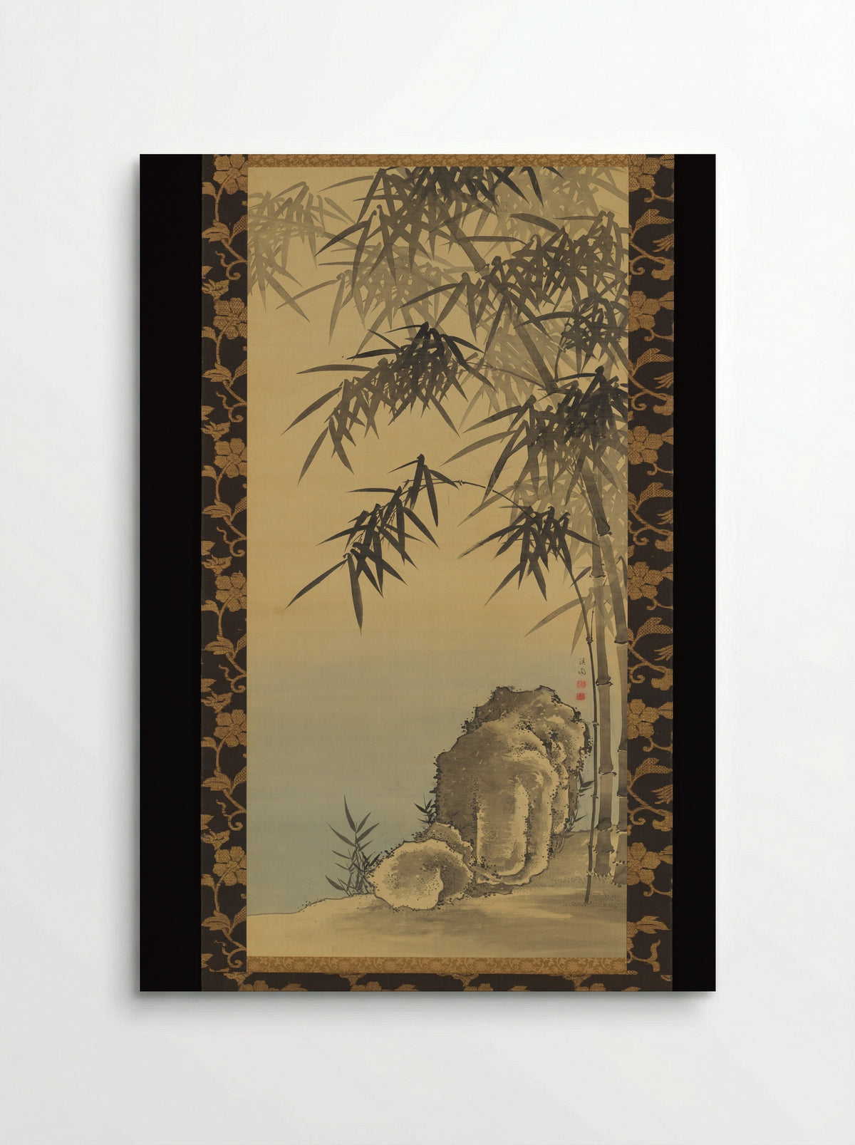Bamboo and Rocks - Yanagisawa Kien - Poster