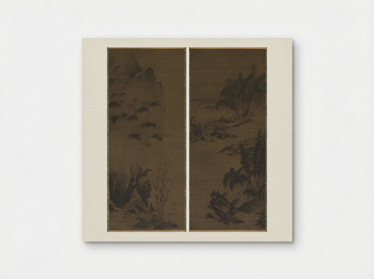 Bamboo in Rain; Bamboo in Wind - Genga - Poster