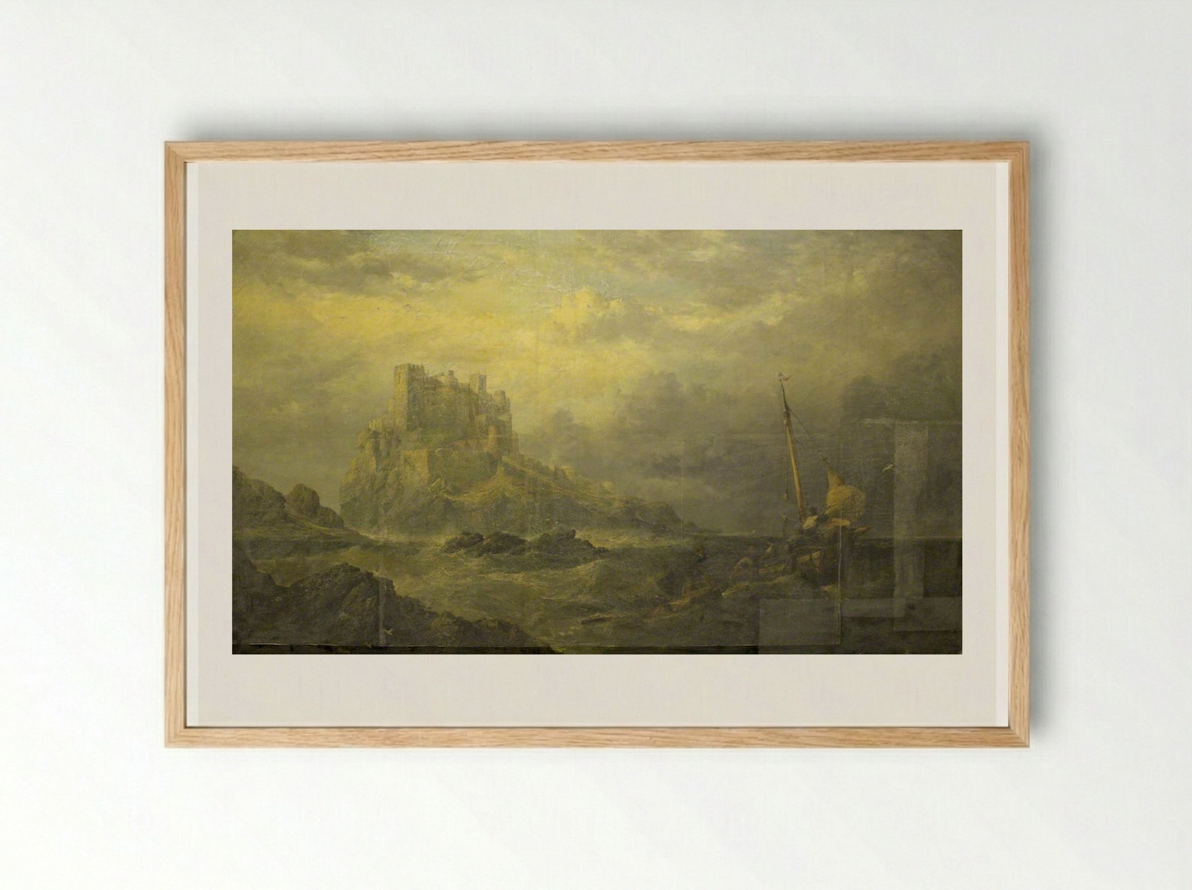 Bamburgh Castle - James Webb - Framed Print Wood