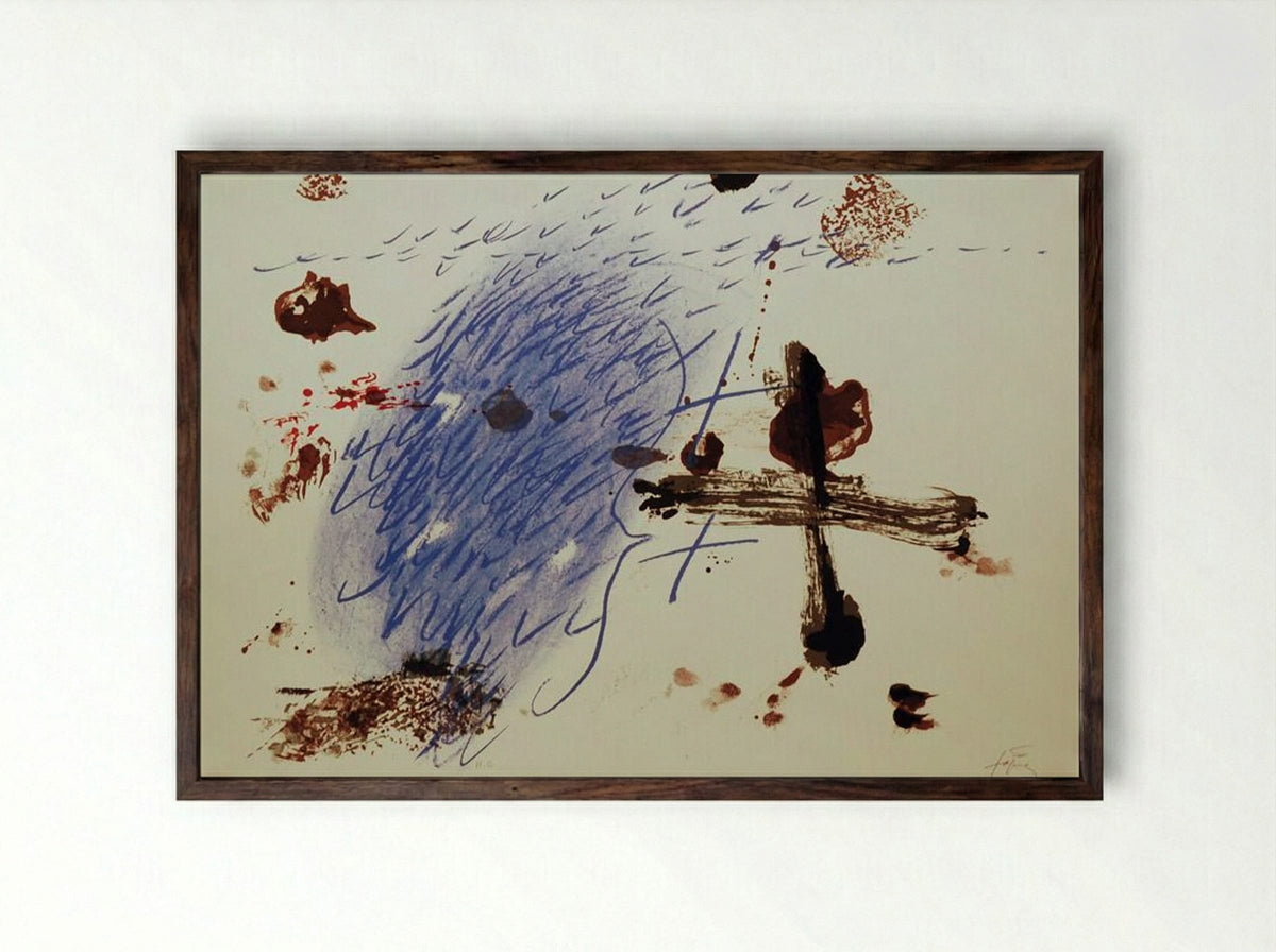 Ban de Loo Cologne - Antoni Tàpies - Framed Print Dark Wood