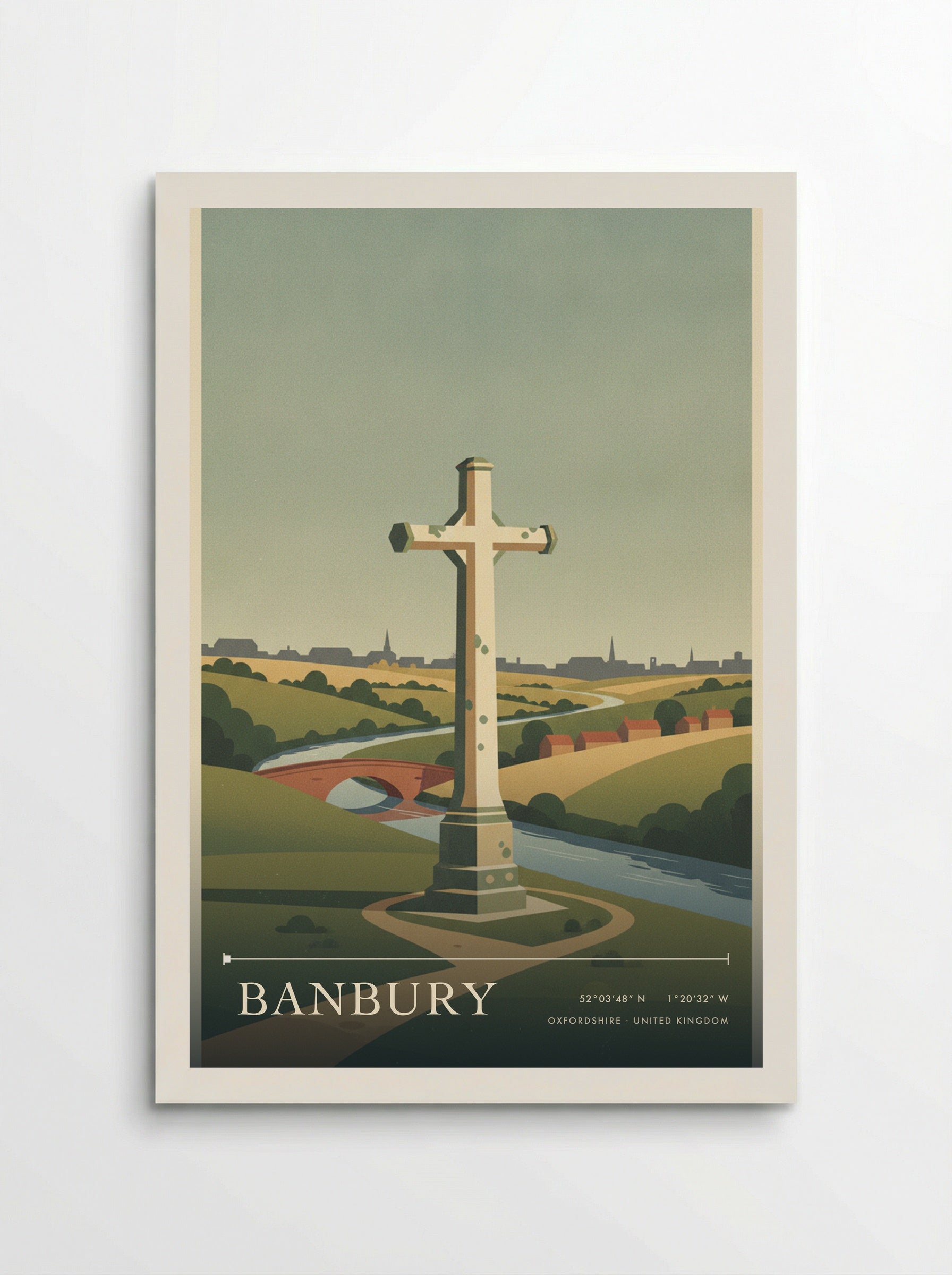 Banbury Oxfordshire United Kingdom Travel Poster - Poster