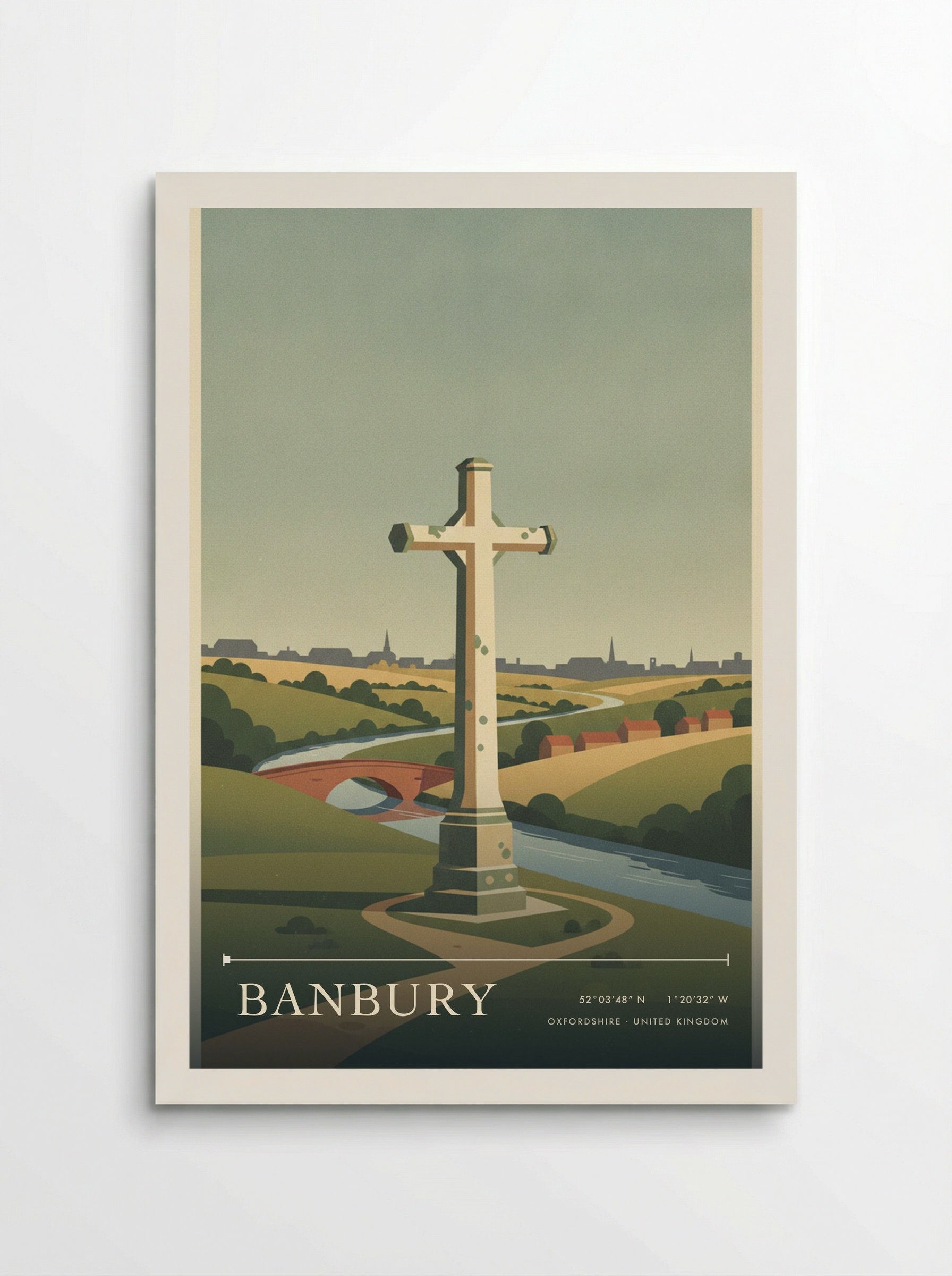 Banbury Oxfordshire United Kingdom Travel Poster - Poster