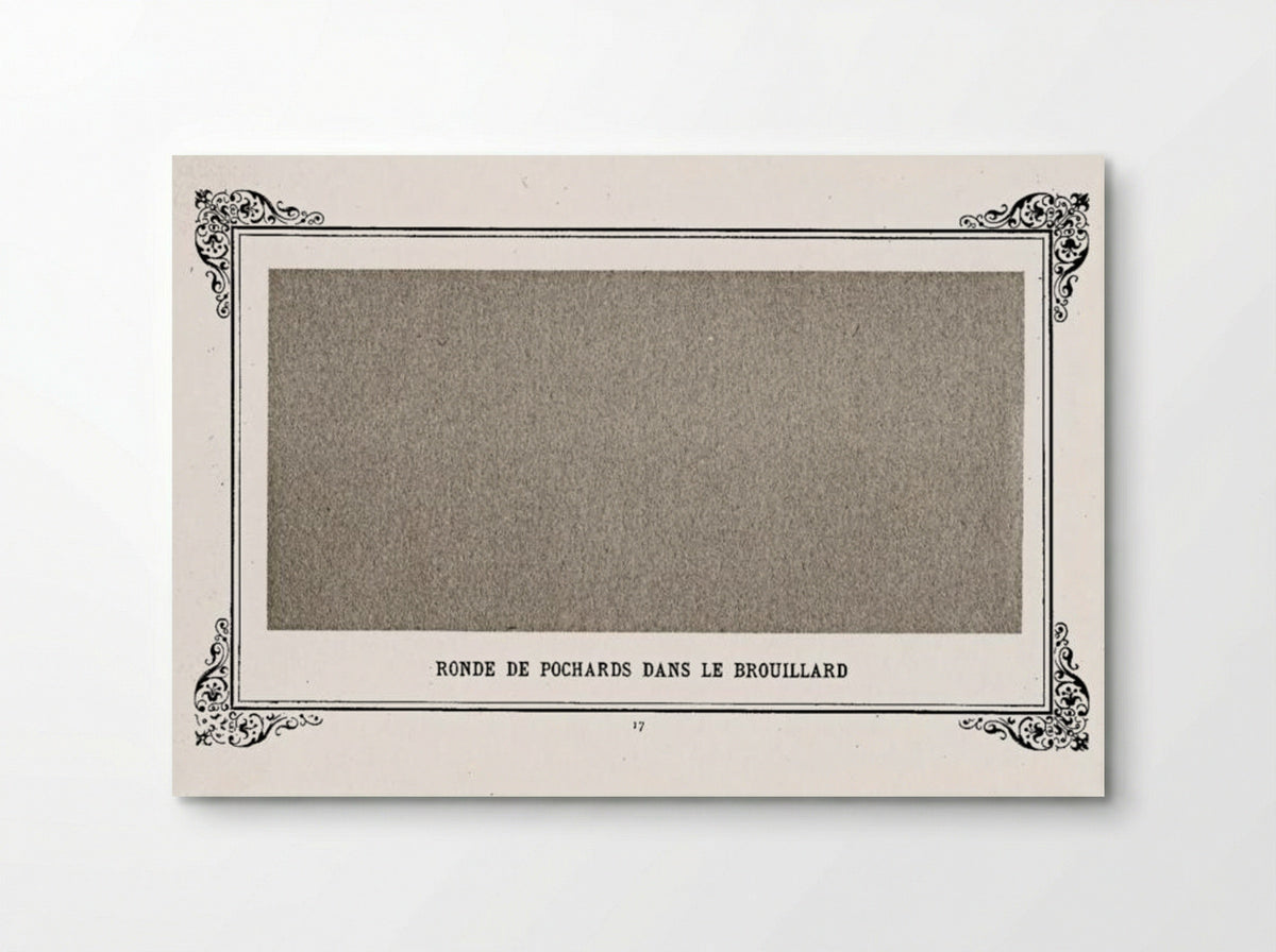 Band of Greyfriars in the Fog - Alphonse Allais - Poster