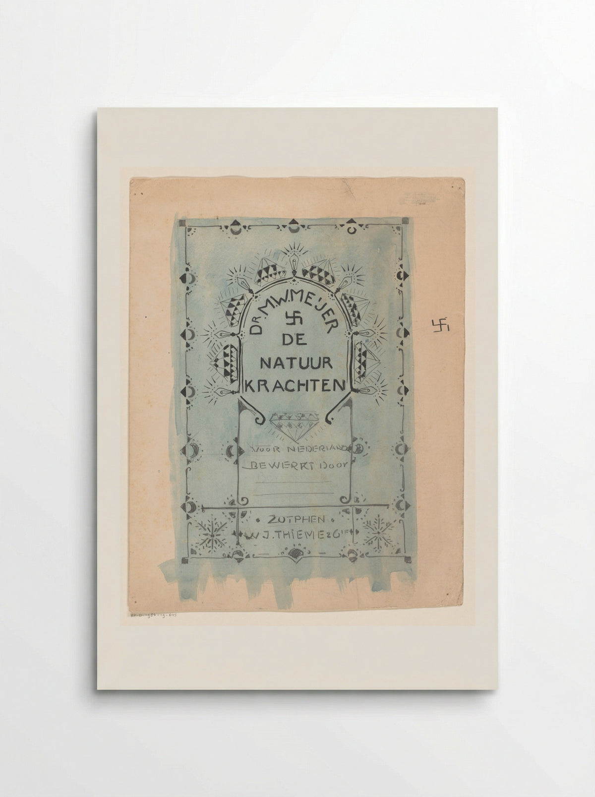 Bandontwerp voor: Dr. M.W. Meijer, De natuurkrachten - Reinier Willem Petrus de Vries - Poster