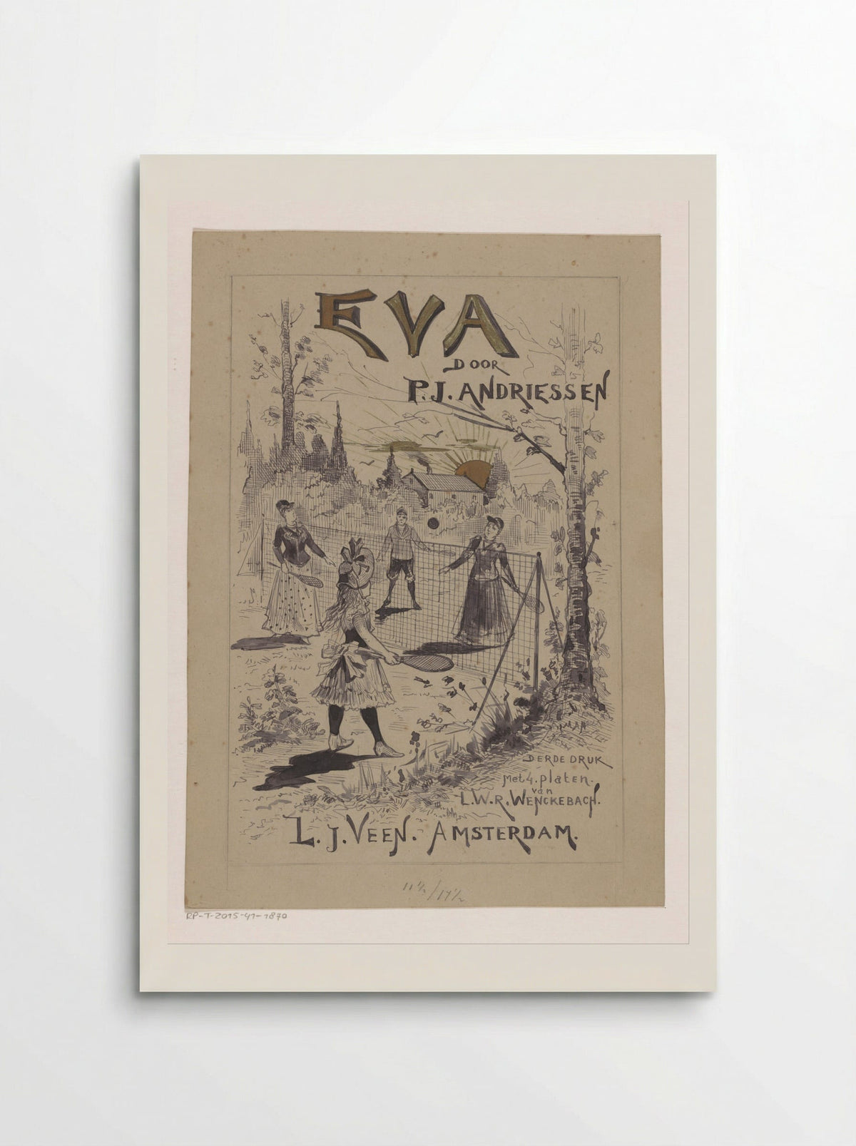 Bandontwerp voor: P.J. Andriessen, Eva - Willem Wenckebach - Poster