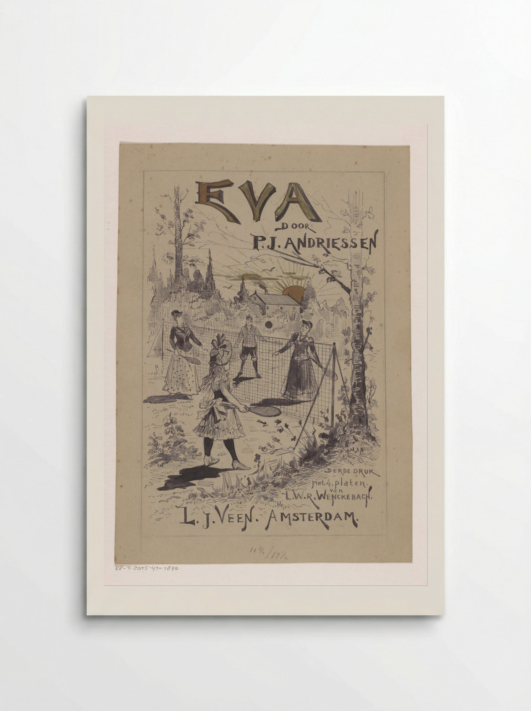 Bandontwerp voor: P.J. Andriessen, Eva - Willem Wenckebach - Poster
