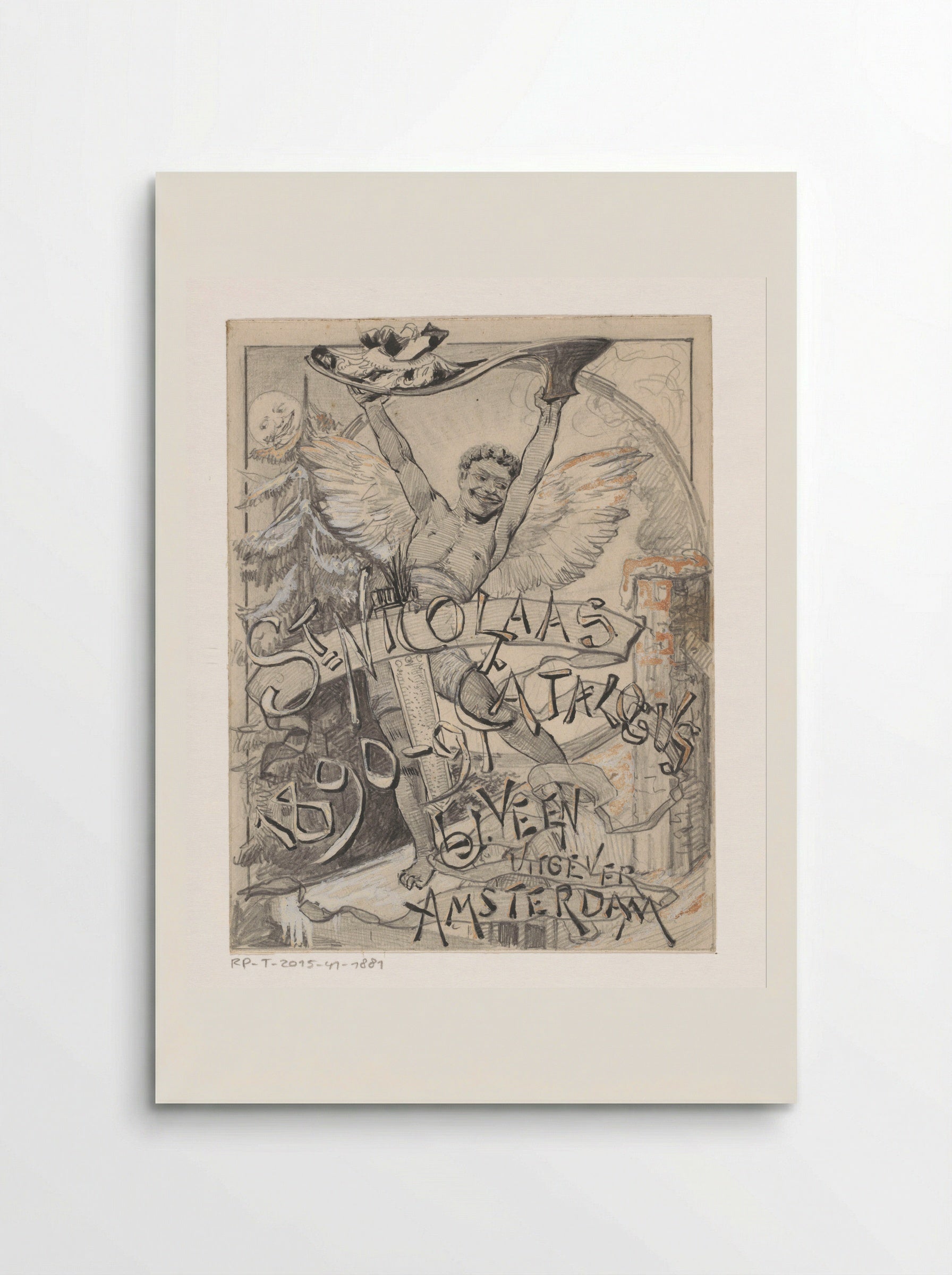 Bandontwerp voor: St Nikolaascatalogus - Willem Wenckebach - Poster