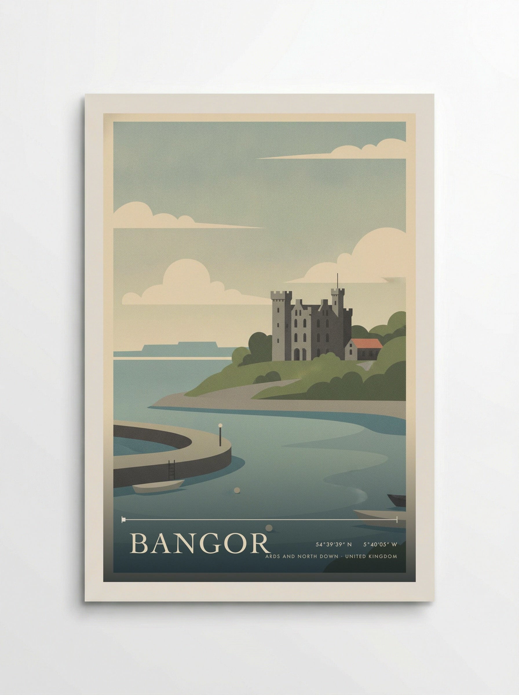 Bangor Ards and North Down United Kingdom Travel Poster - Poster