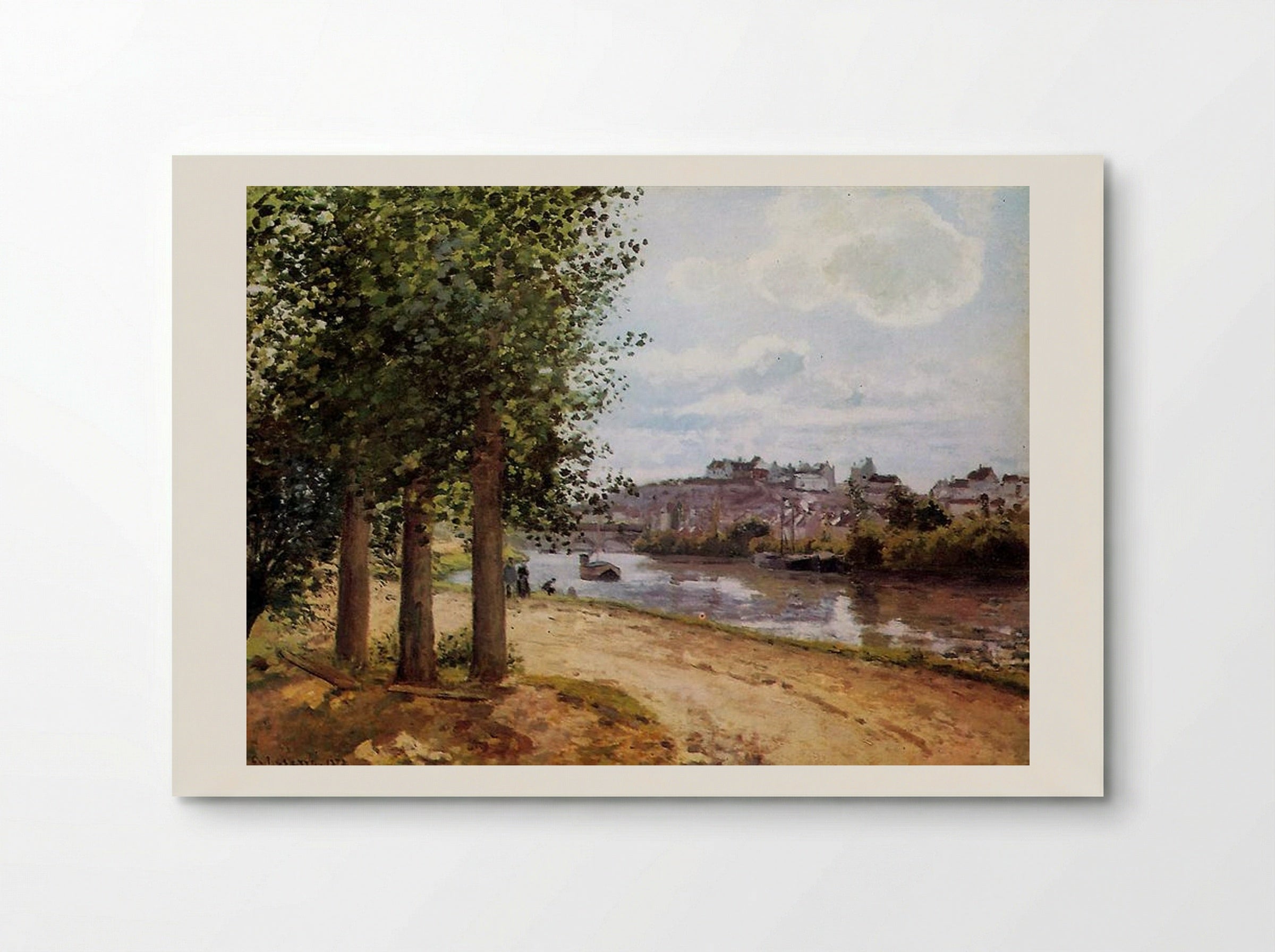Banks of the Oise - Camille Pissarro - Poster