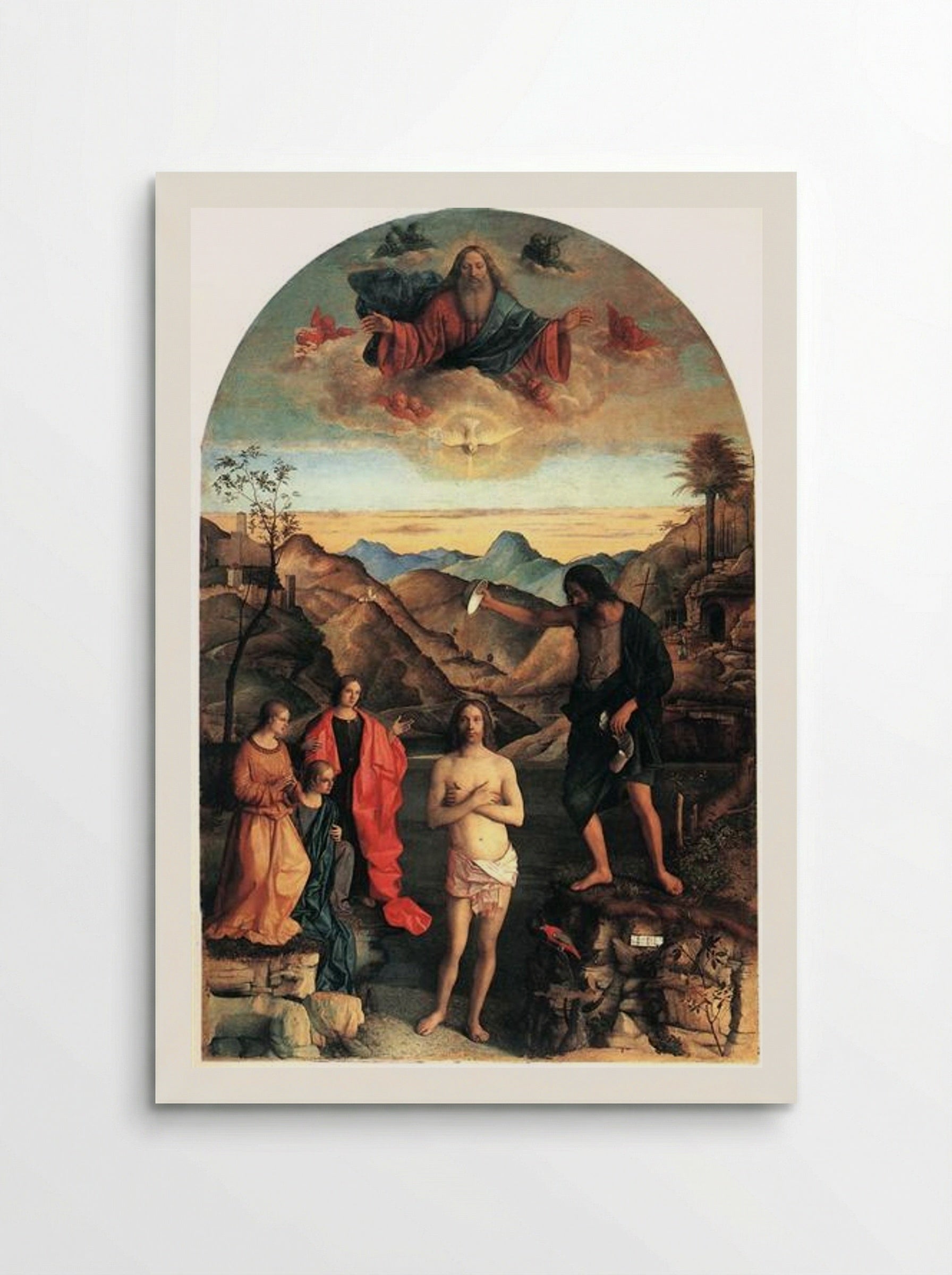 Baptism of Christ - Giovanni Bellini - Poster