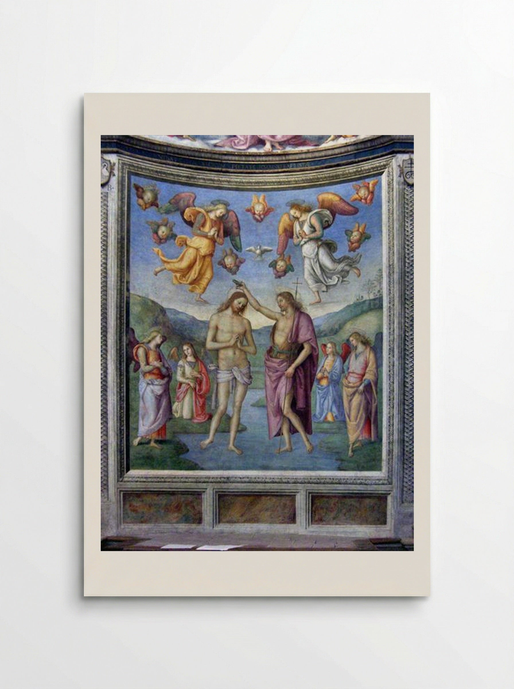 Baptism of Christ - Pietro Perugino - Poster