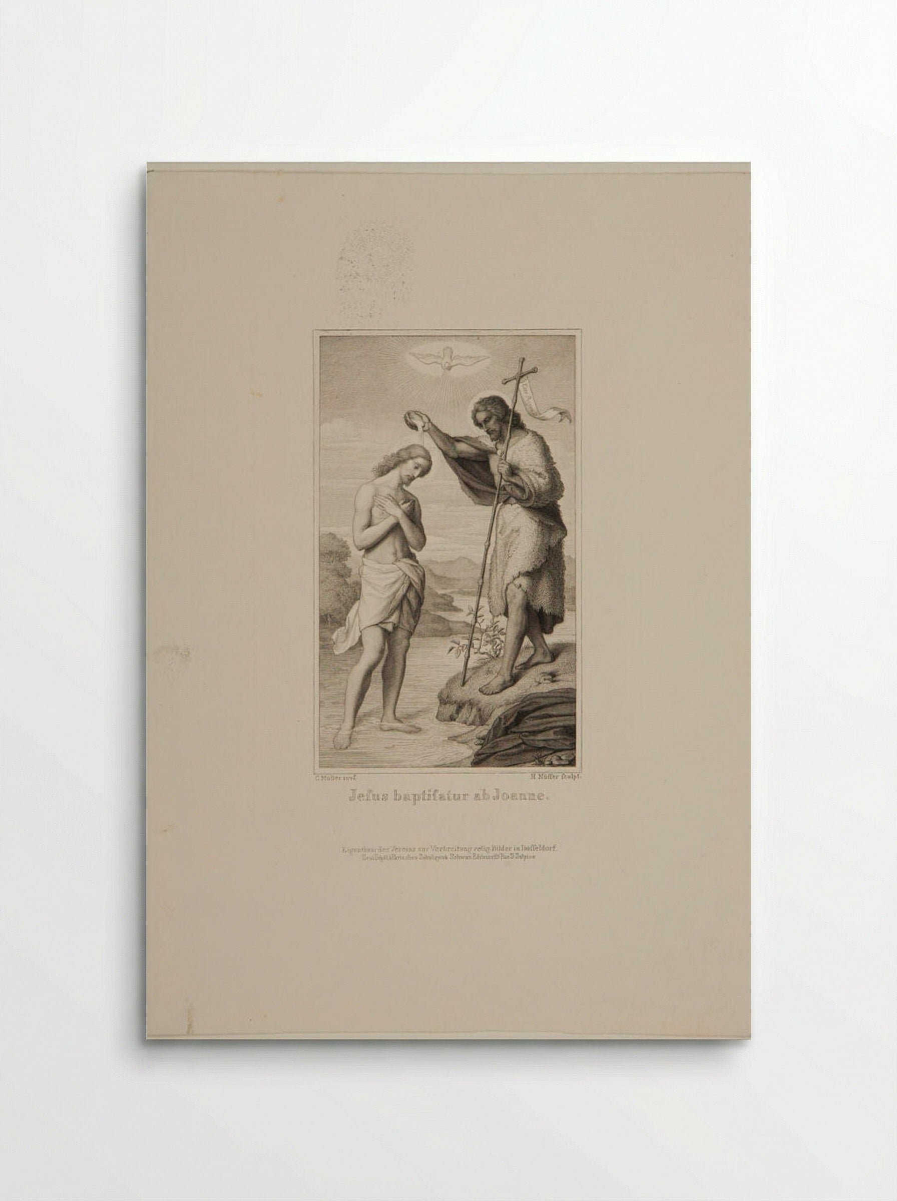 Baptism of Christ - Heinrich Nüsser - Poster