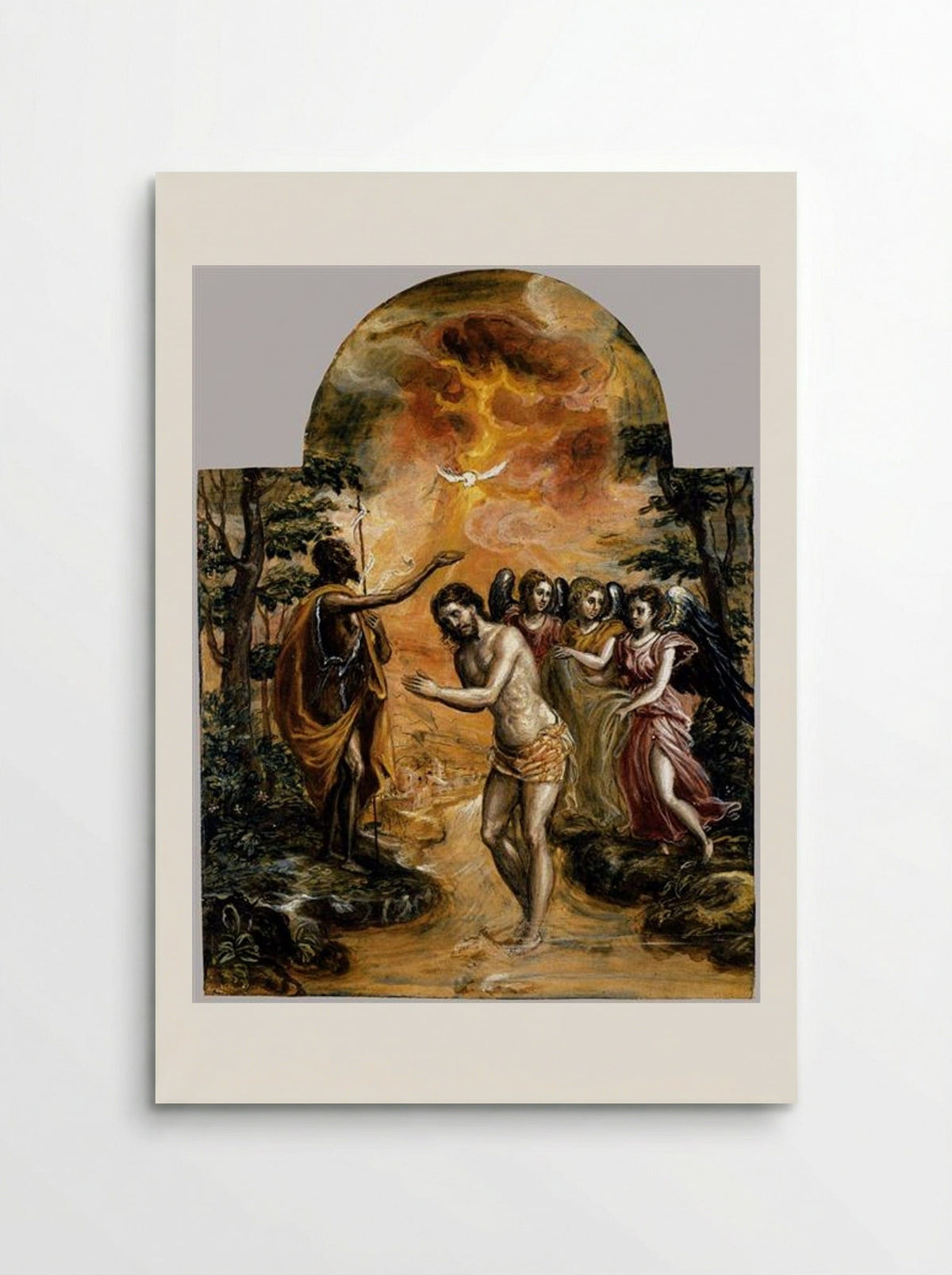 Baptism of Christ - El Greco - Poster