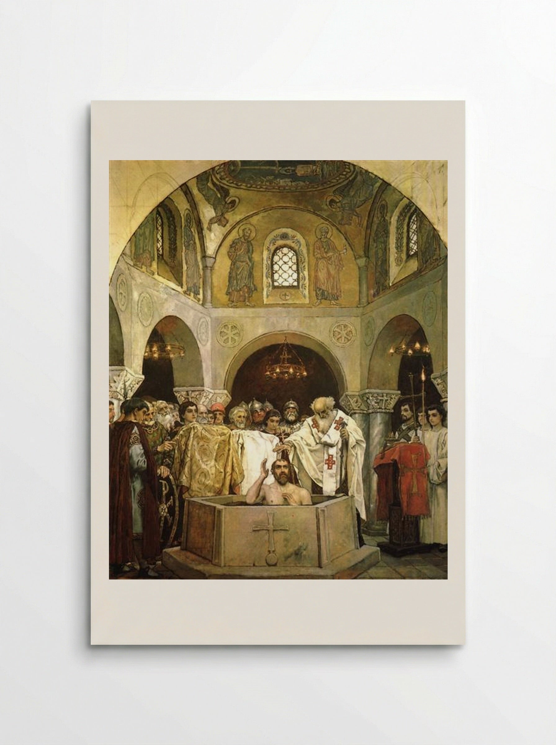 Baptism of Prince Vladimir - Viktor Vasnetsov - Poster