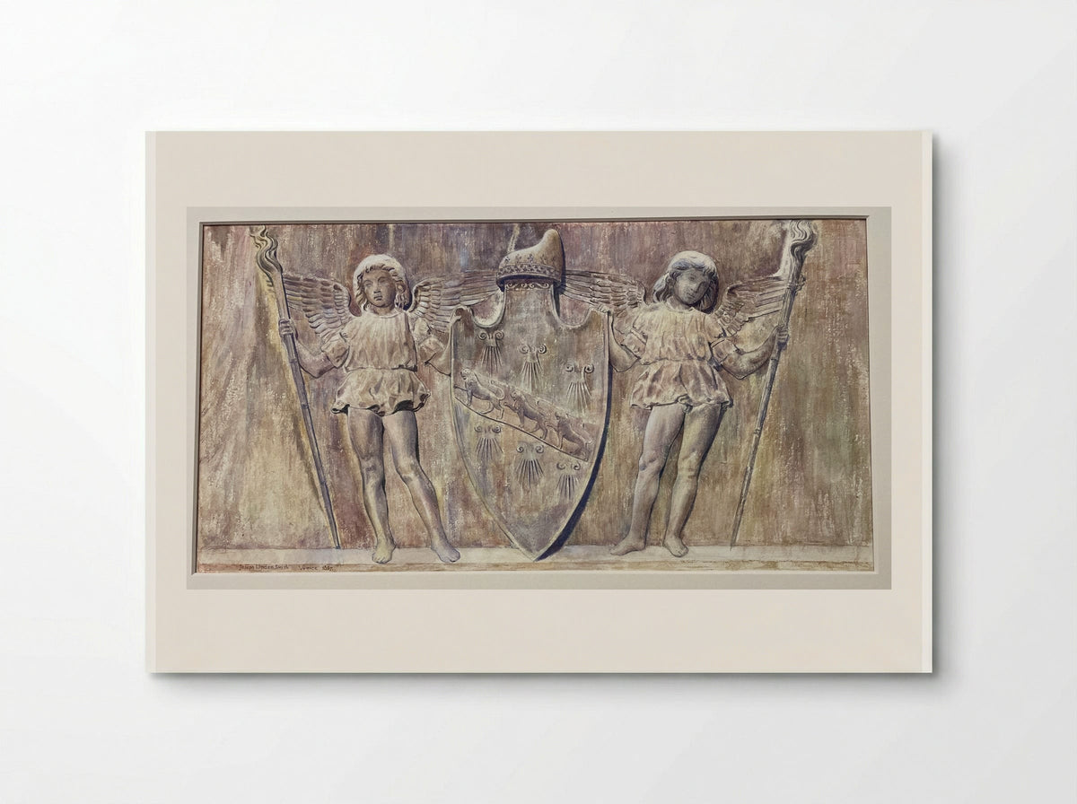 Barbarigo Escutcheon of Angels with Shield, after Pietro Lombardo - Joseph Lindon Smith - Poster