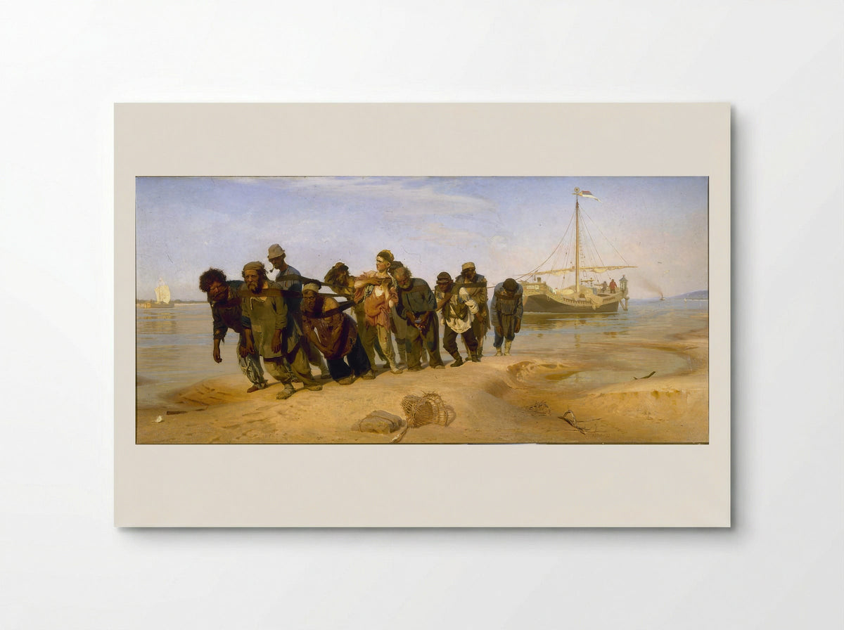 Barge Haulers on the Volga - Ilya Repin - Poster