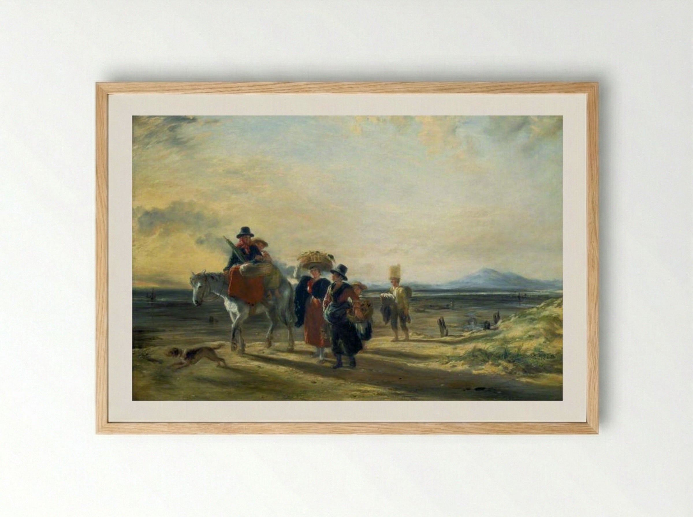 Barmouth Sands - William Collins - Framed Print Wood