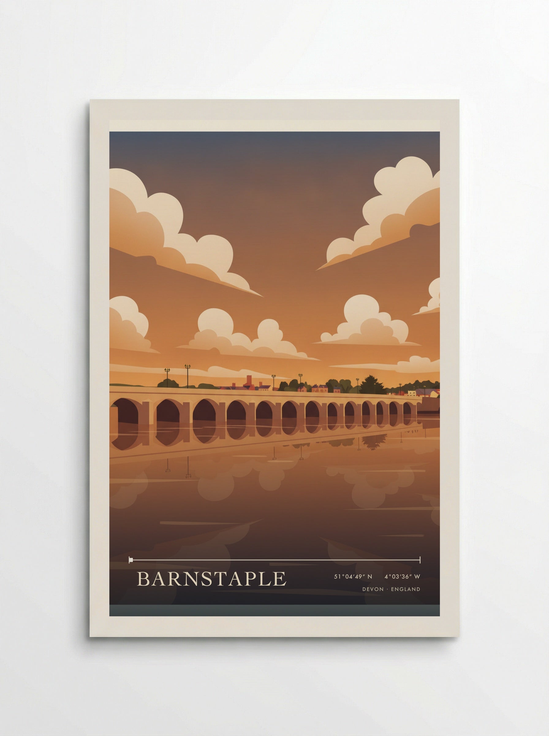 Barnstaple Devon England Travel Poster - Poster
