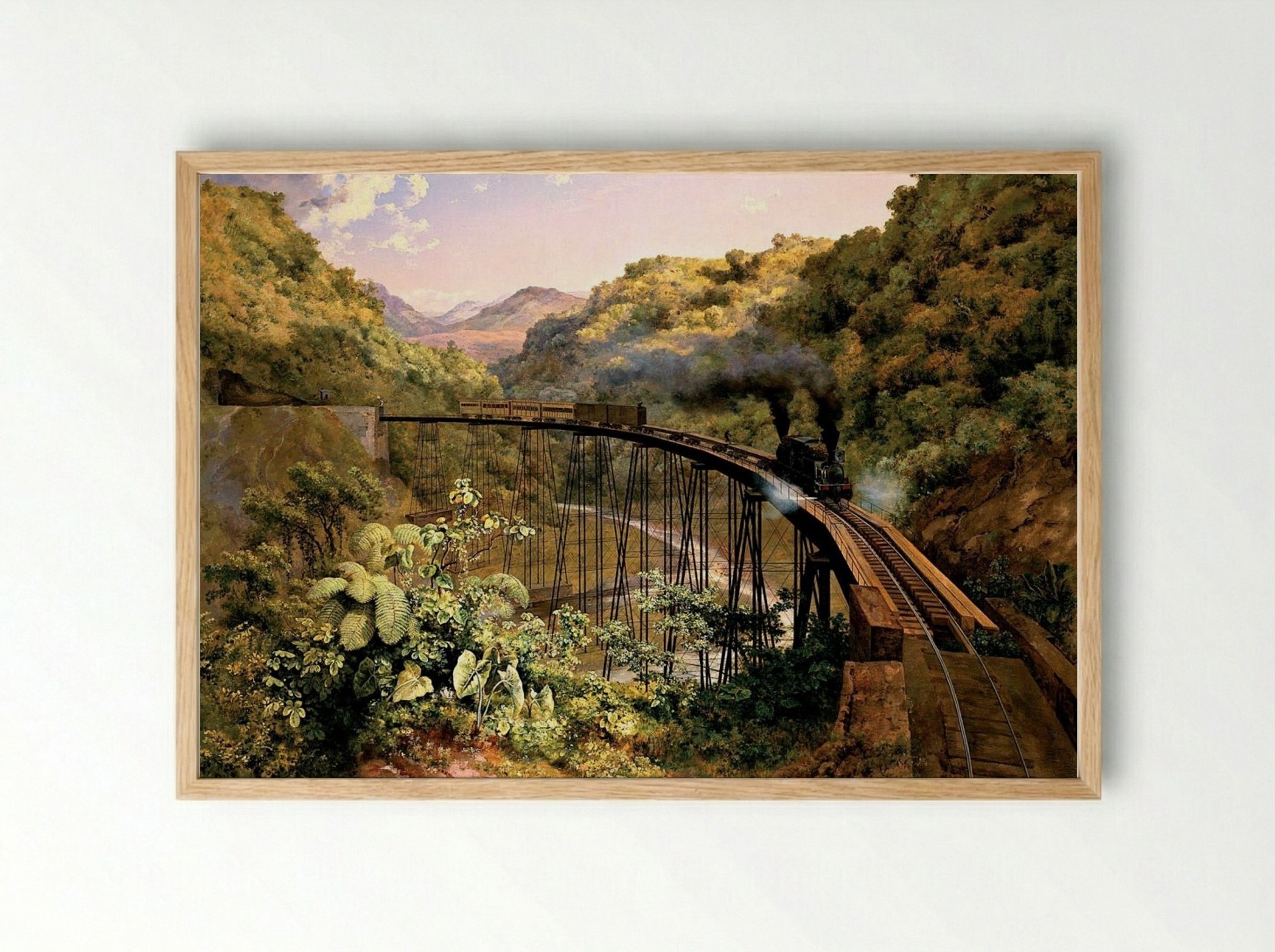 Barranca de Metlac - Jose Maria Velasco Gomez - Framed Print Wood