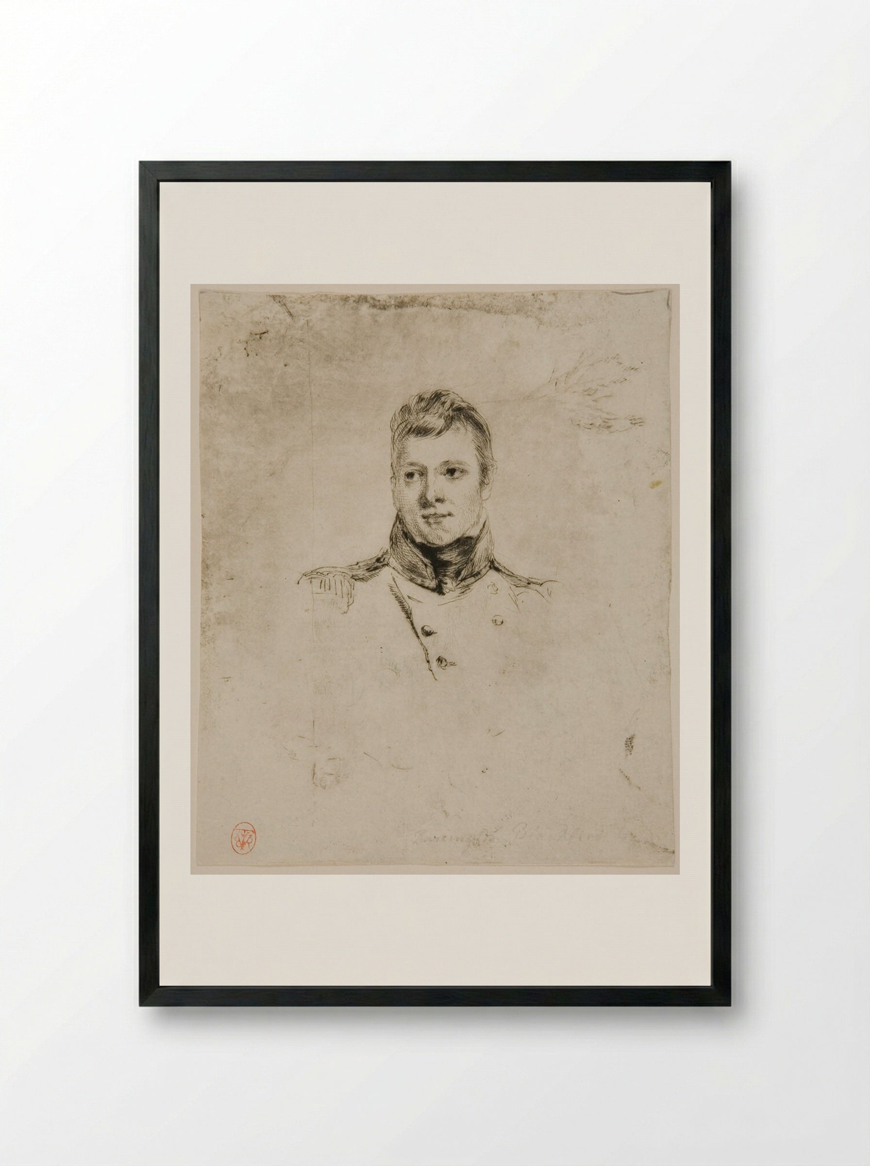 Barrington Pope Blachford - Andrew Geddes - Framed Print Black
